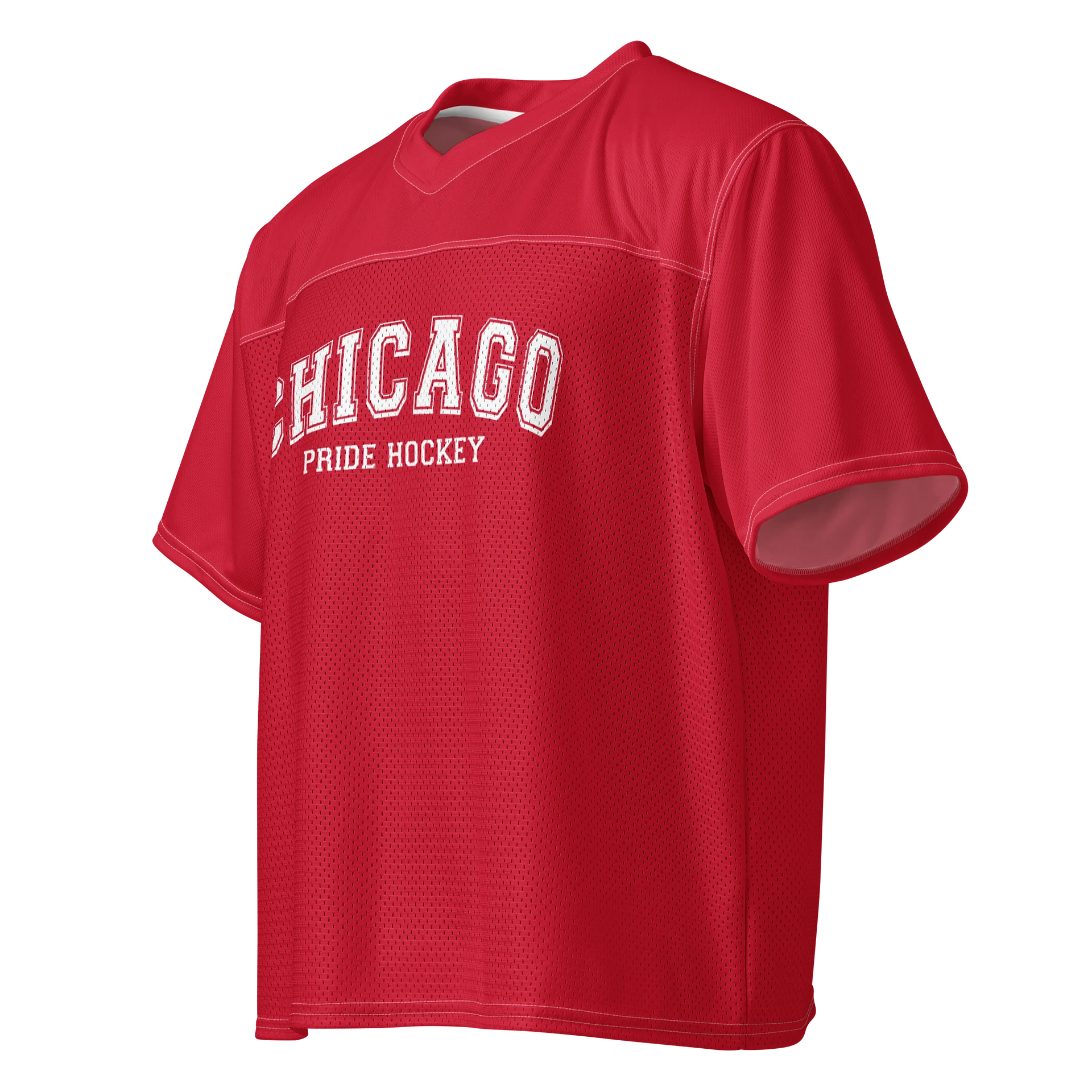 Chicago Pride Hockey Mesh Varsity Tee (Red Version) product image (3)
