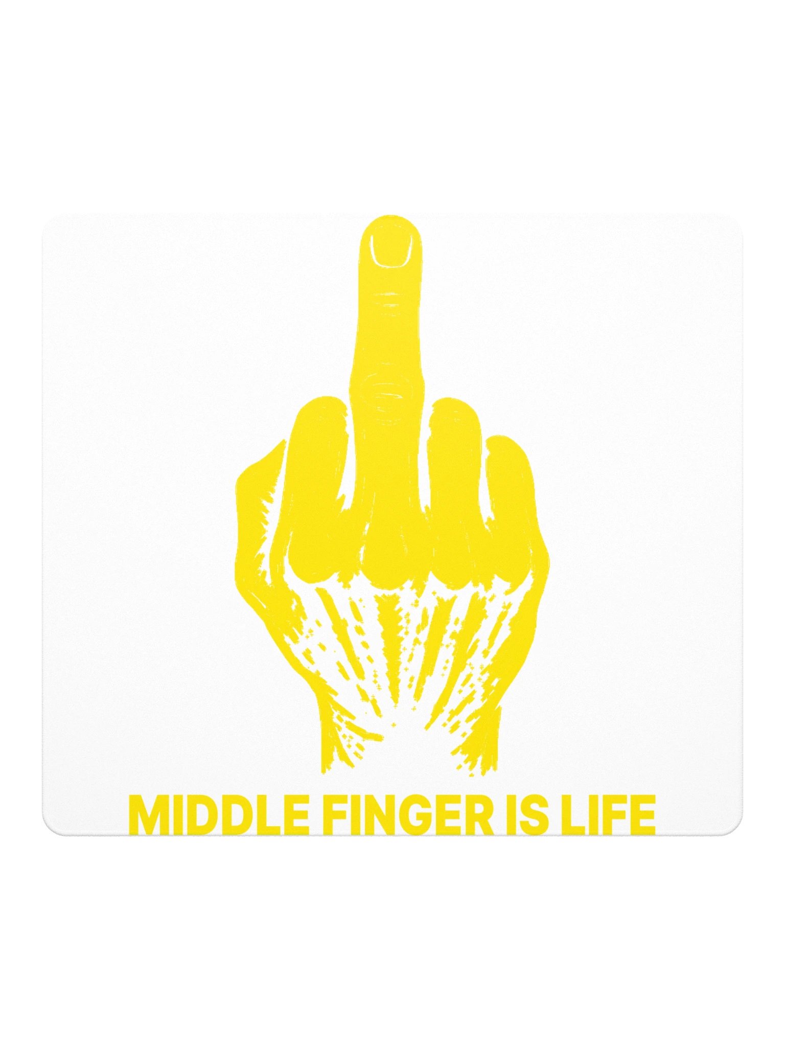 No ShopCo | Gaming Mouse Pad - Yellow on White product image (2)