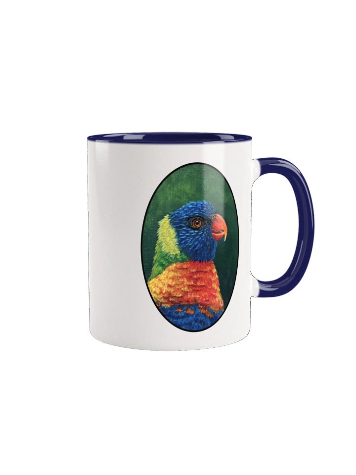 Vibrant Rainbow Lorikeet Ceramic Mug product image (5)