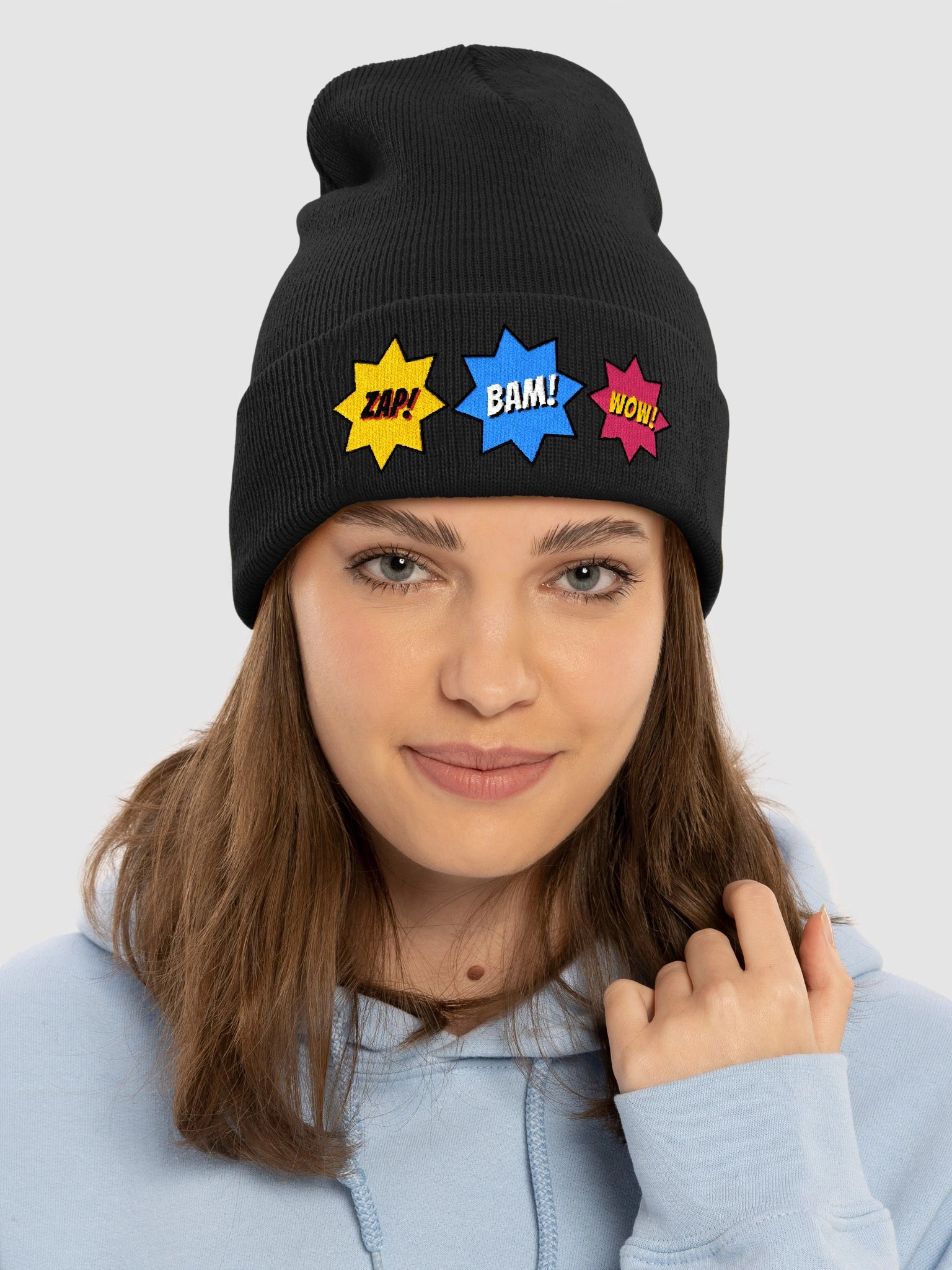 ZAP BAM WOW Cuffed Beanie product image (7)
