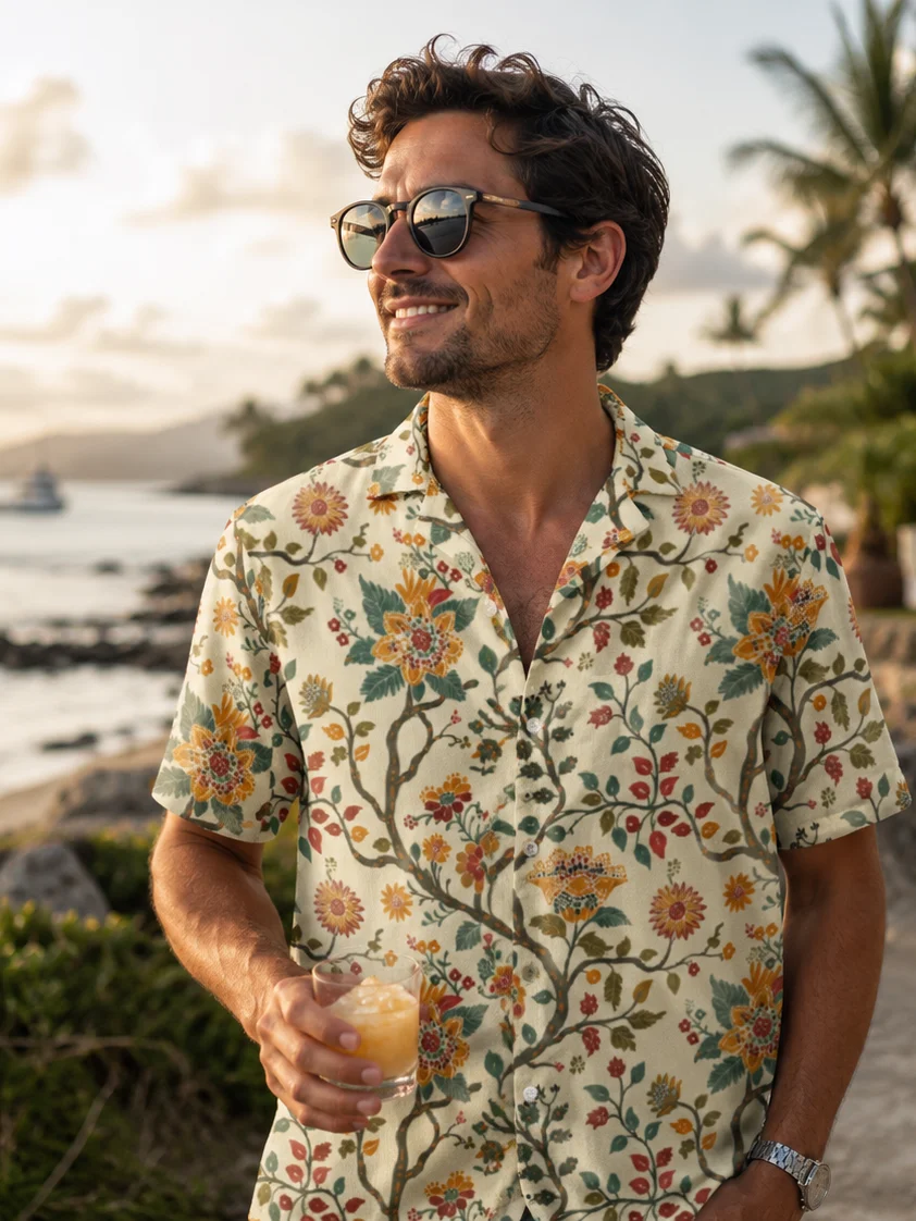 Kalamkari Resort Shirt product image (1)