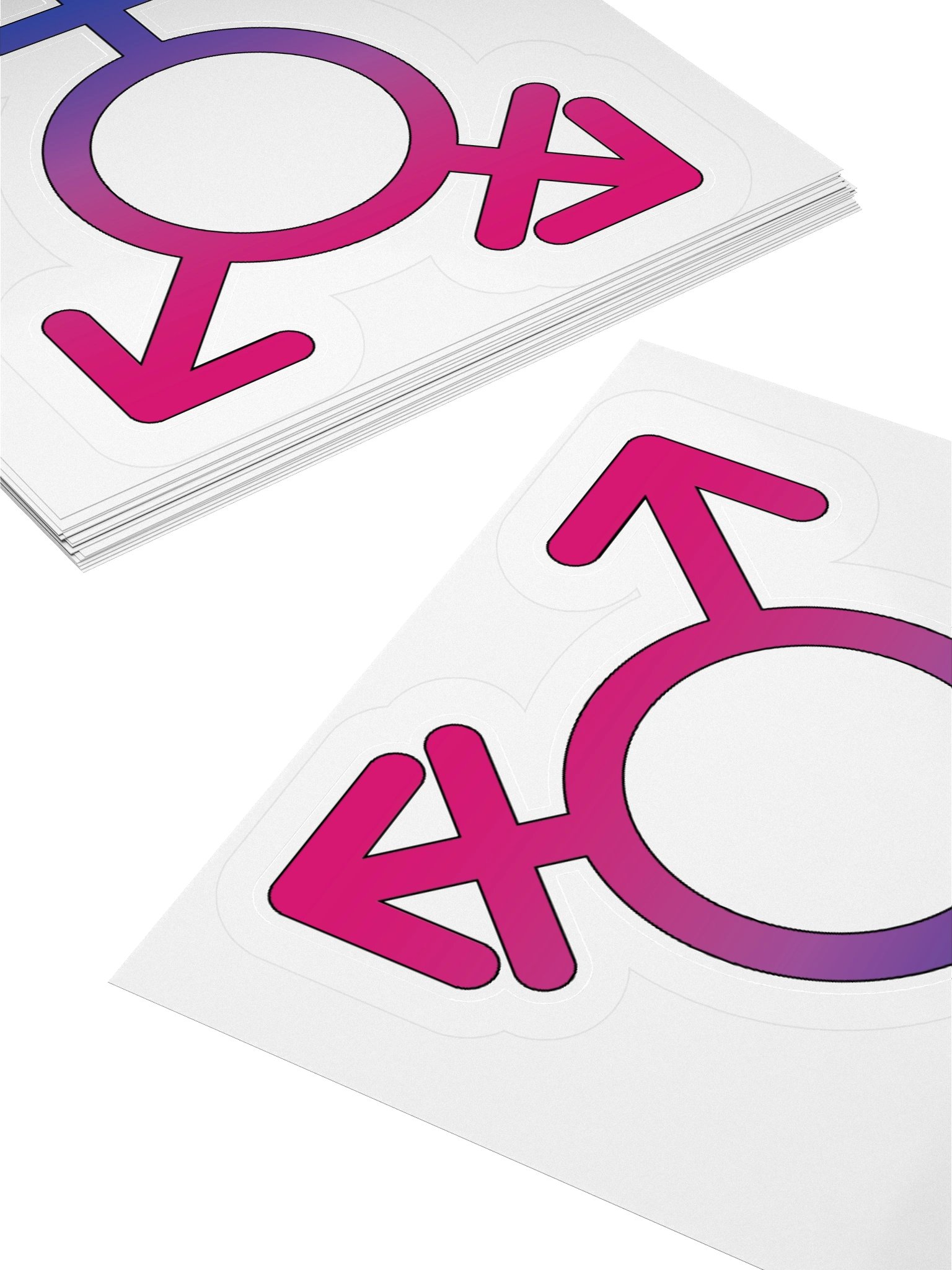 Bisexual Transgender Symbol Sticker product image (11)