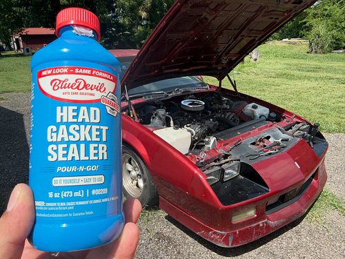 @gobdproducts FTW again! Can’t beat BlueDevil products! Video soon! #camaro #z28 #irocz #v8 #headgasket