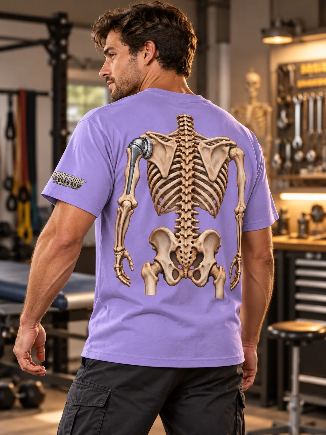 Left Shoulder Replacement Shirt — Aftermarket Parts Surgery Tee | Rebuild Shop product image (2)