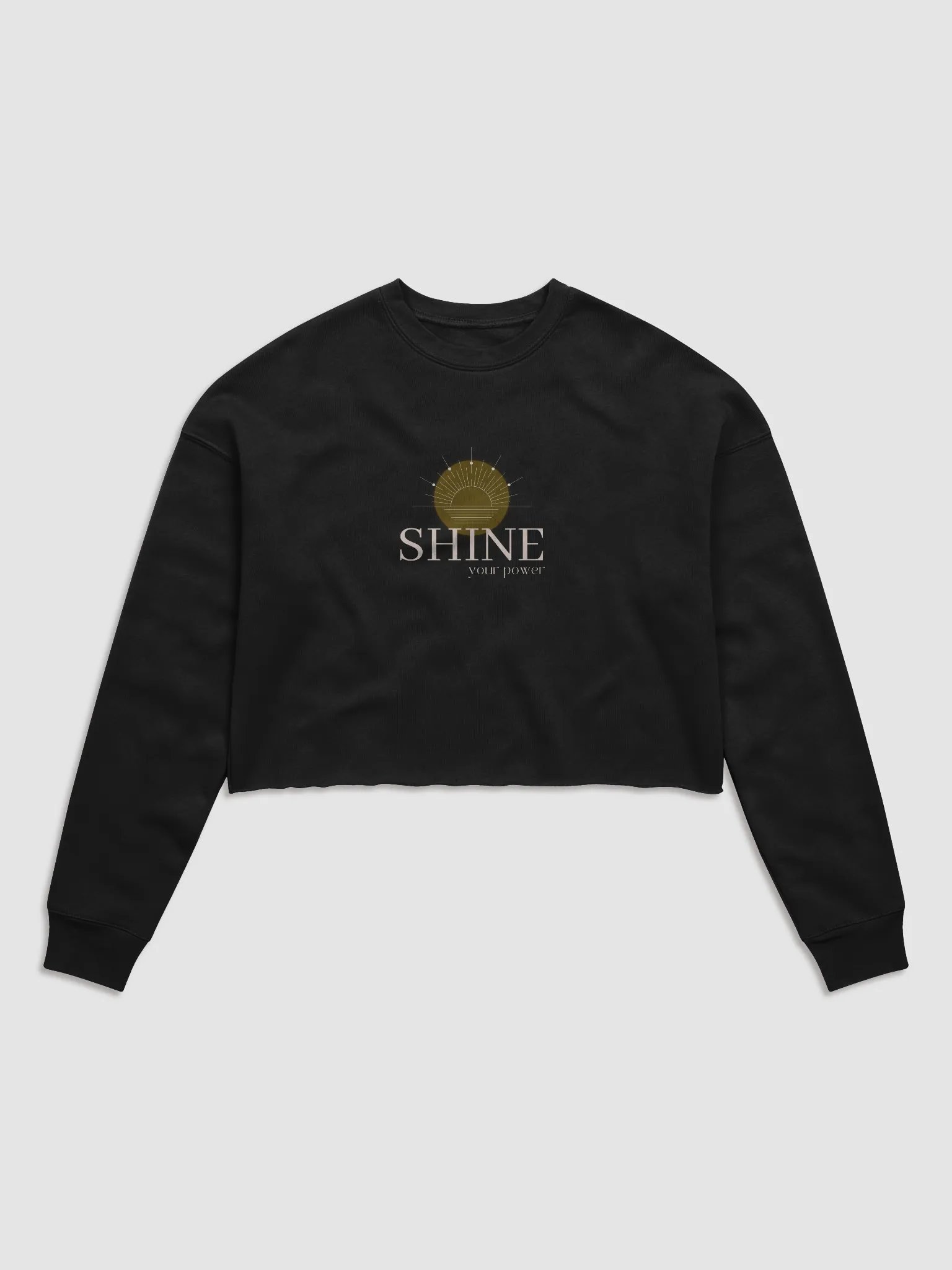 Women's Fleece Crop Sweatshirt BCFB0110 product image (5)