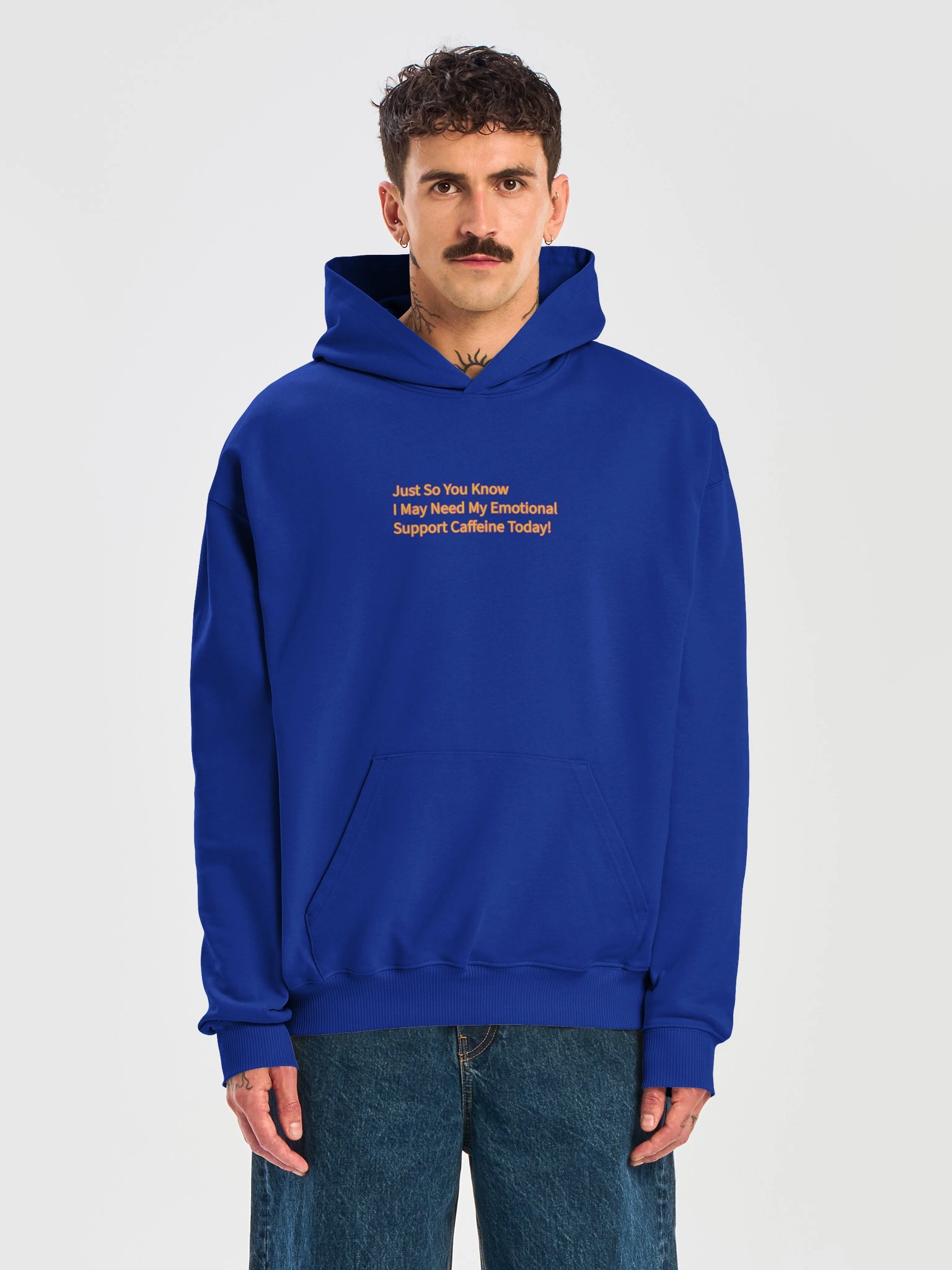 Just So You Know I May Need My Emotional Support Caffeine Today! Oversized Hoodie product image (5)