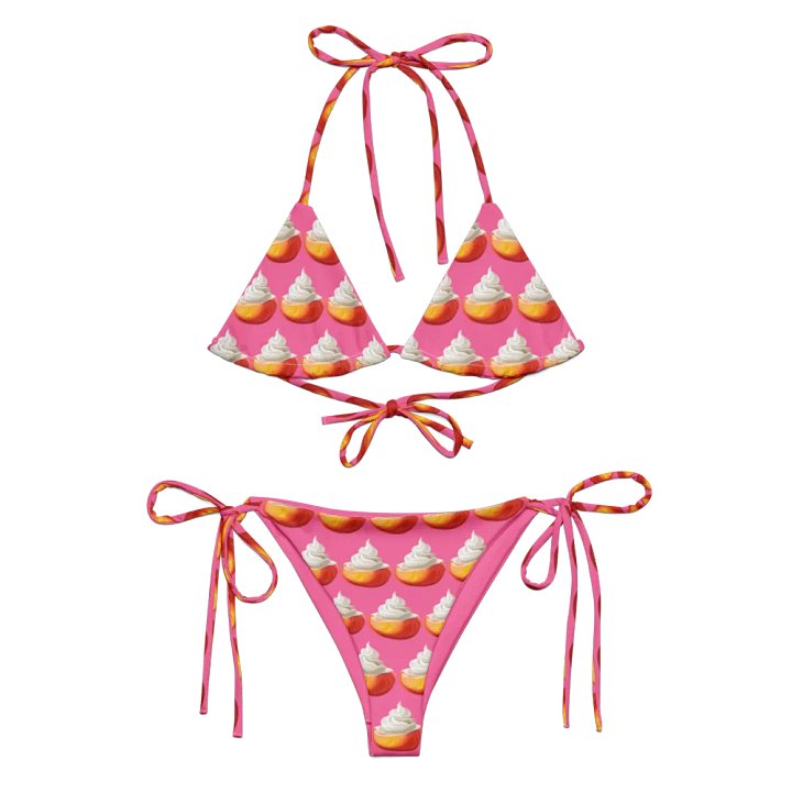 Peach with cream pink bikini product image (1)