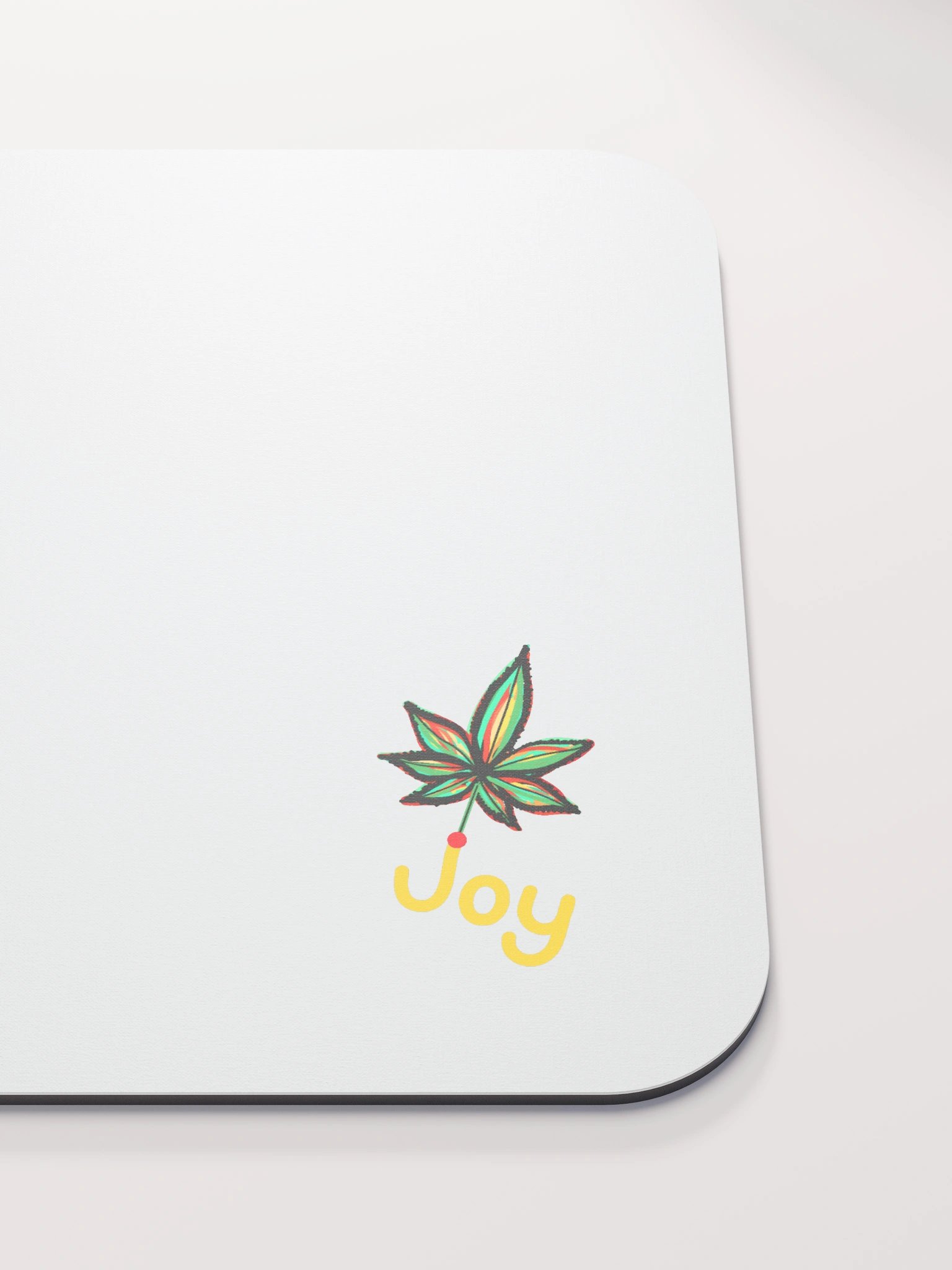 Joy Leaf White Mouse Pad product image (5)