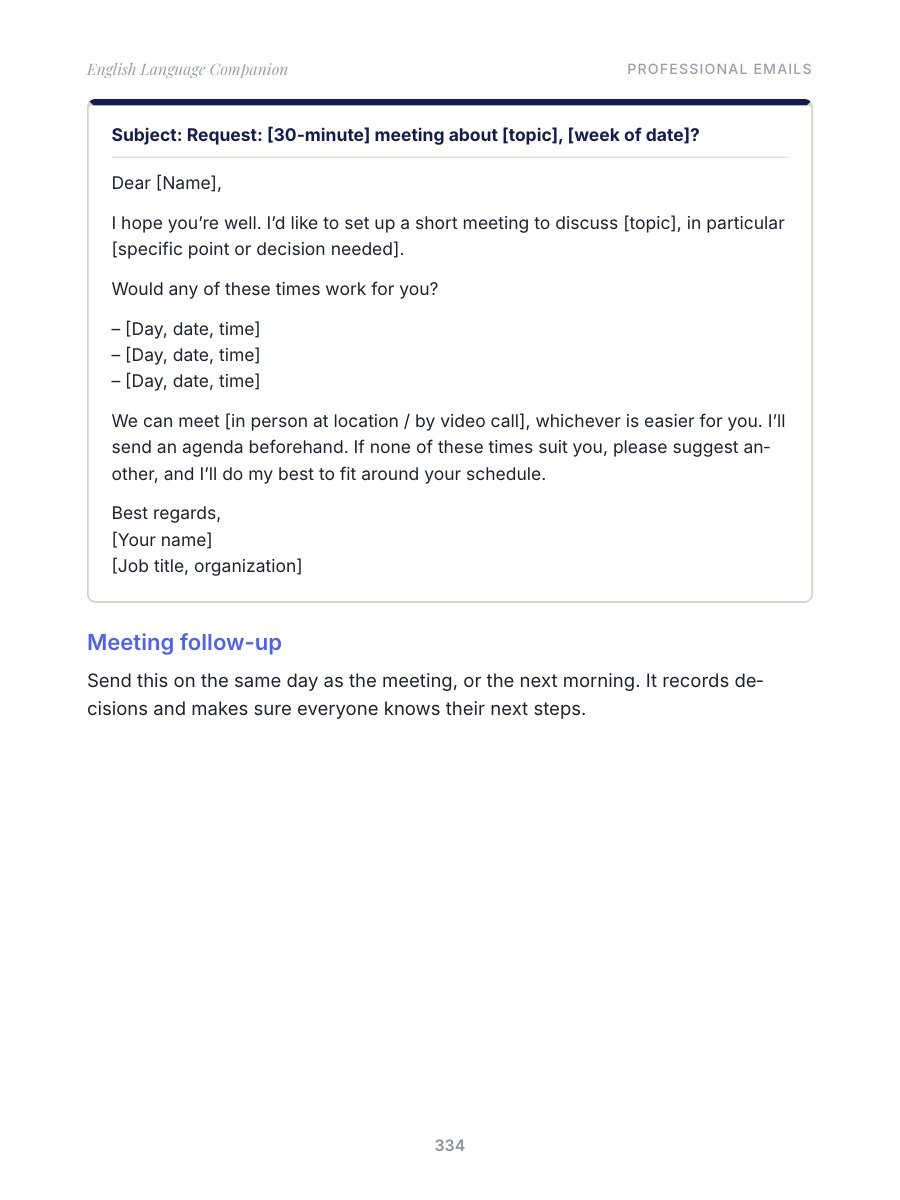 English Language Companion: The Complete Guide to Grammar, Usage, and Professional Writing product image (4)