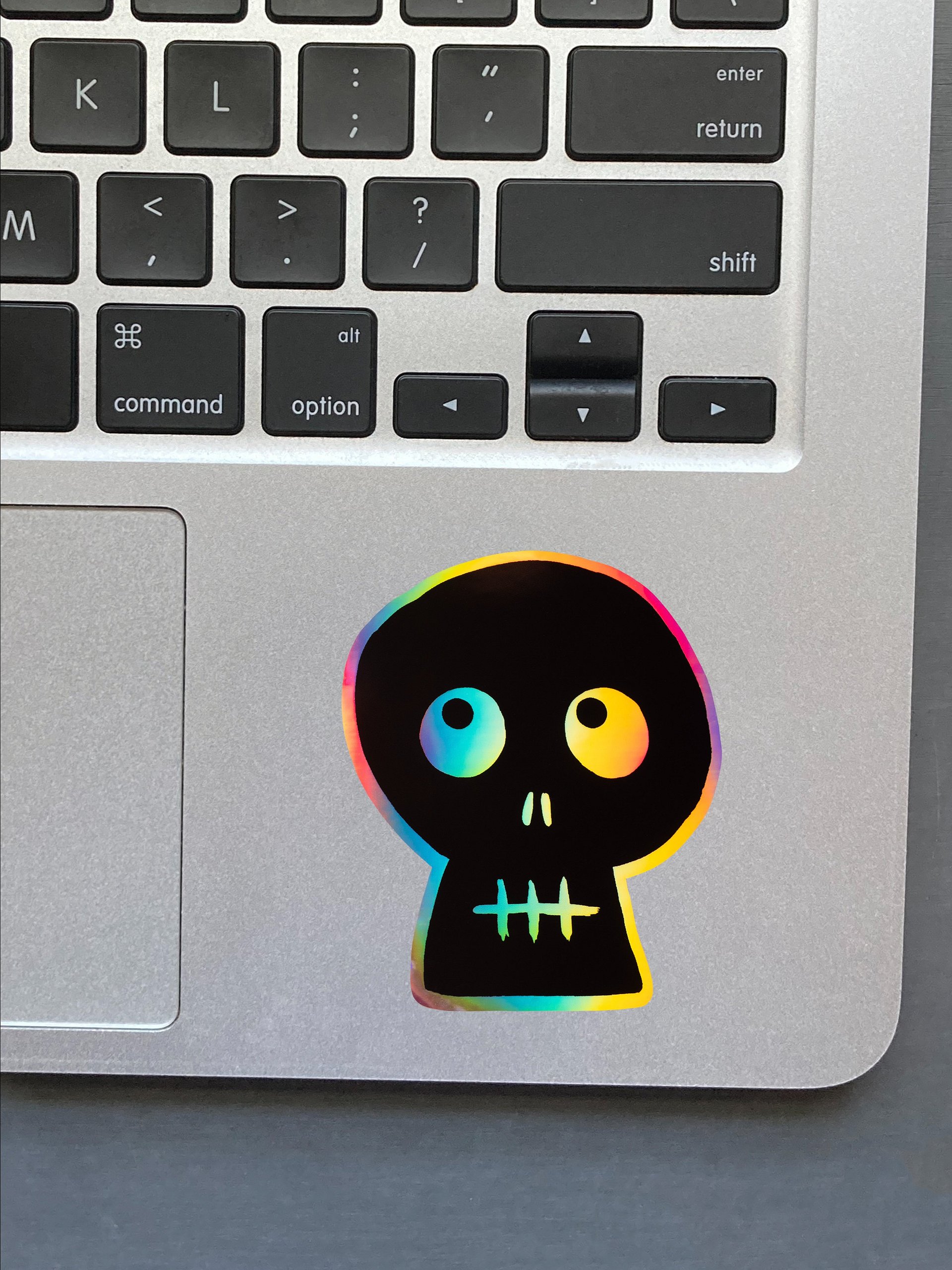 HOLOGRAPHIC STICKER - SKULL 03 product image (2)