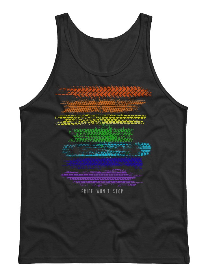 PRIDE WON'T STOP Jersey Tank - dark colors product image (1)