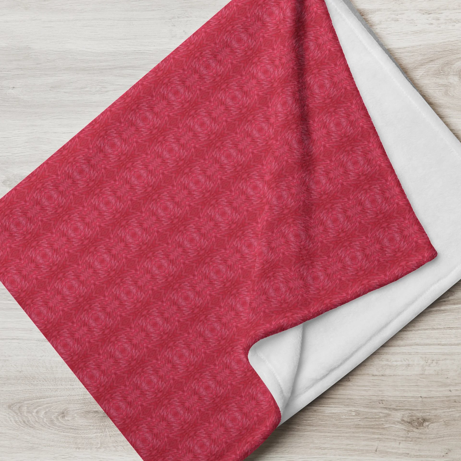 Crimson Frost – Throw Blanket product image (2)
