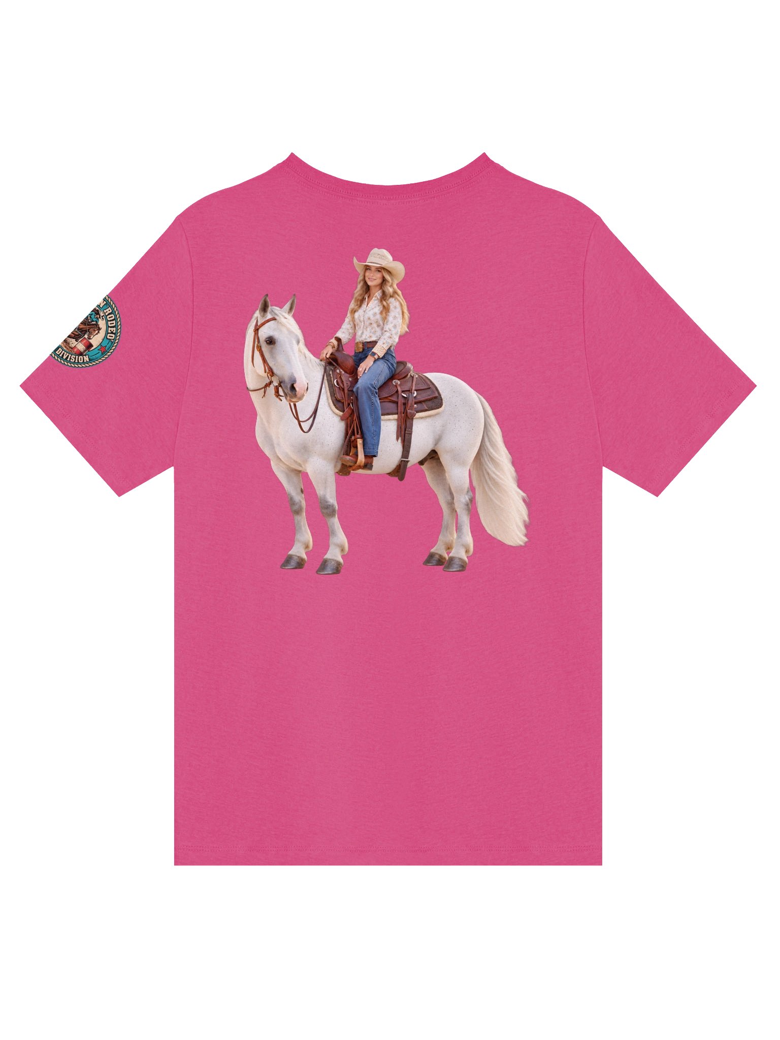 Turquoise Saddle Cowgirl V-Neck T-Shirt | BROKEN RODEO™ product image (40)
