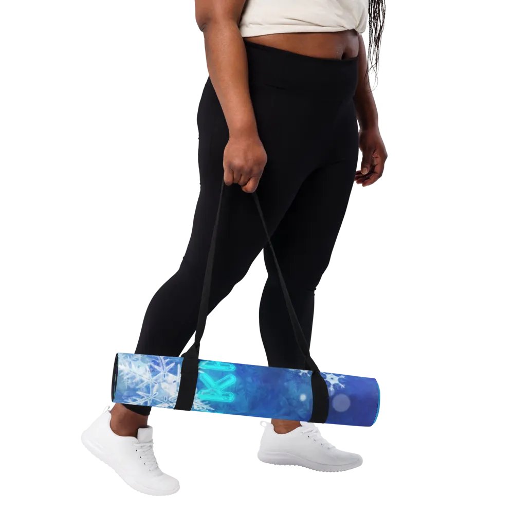 snowflake yoga mat product image (11)