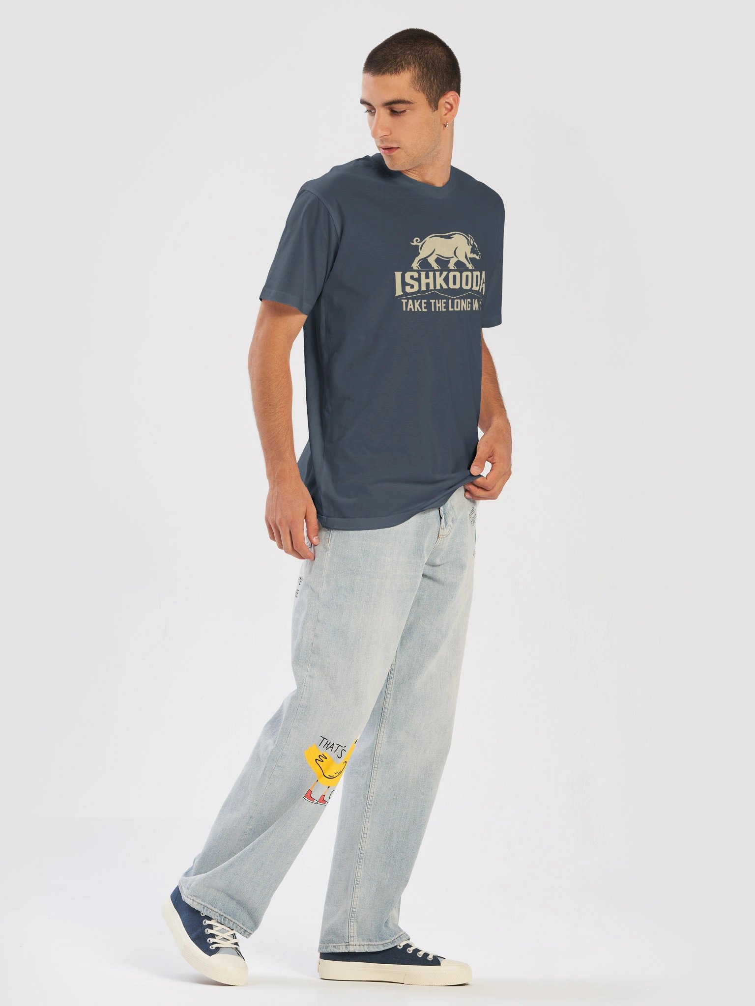 ISHKOODA Pig Logo Tee – Take the Long Way product image (5)