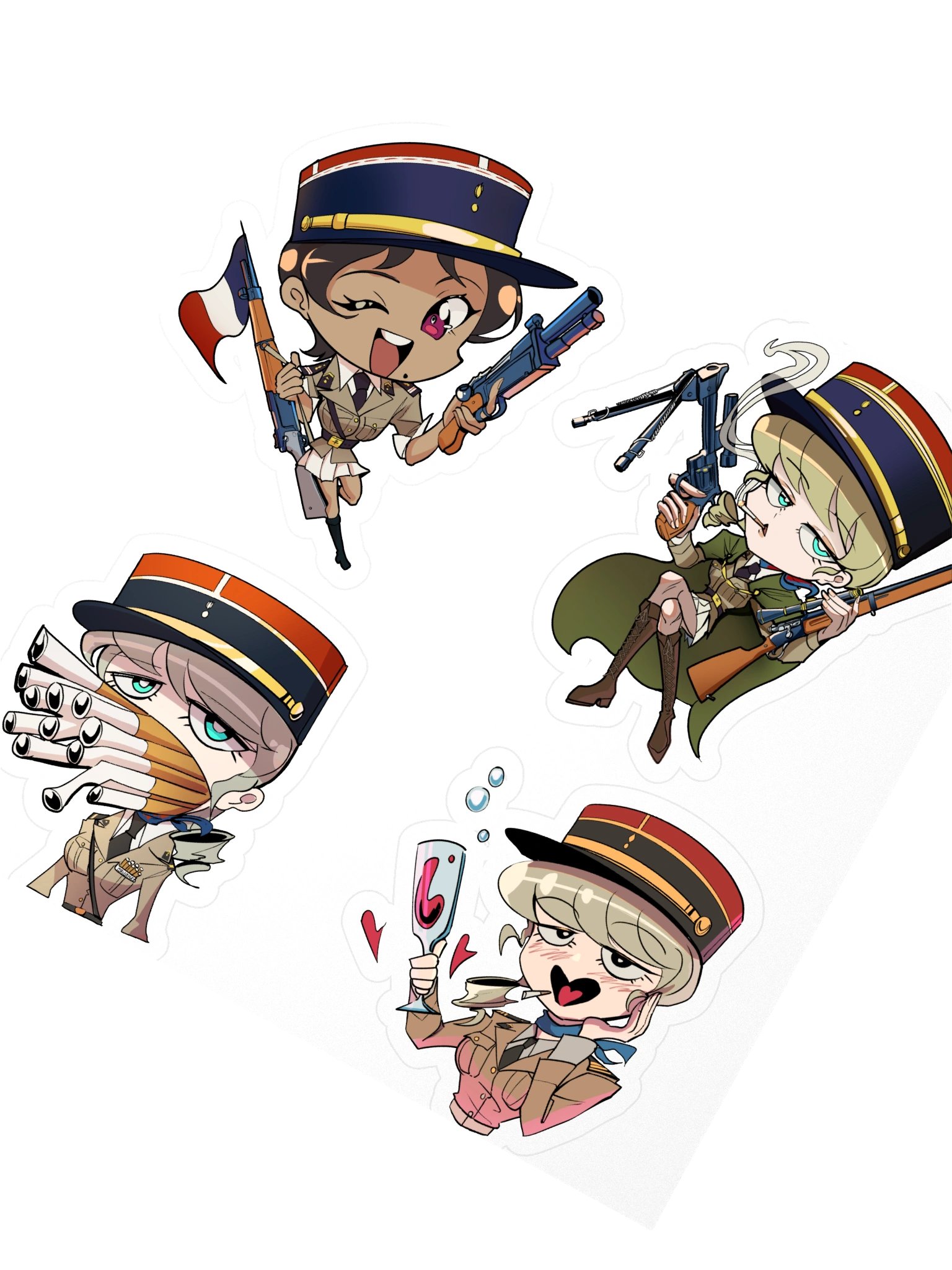 Deuxième Bureau - Yvette Et Josie STICKER Set product image (2)