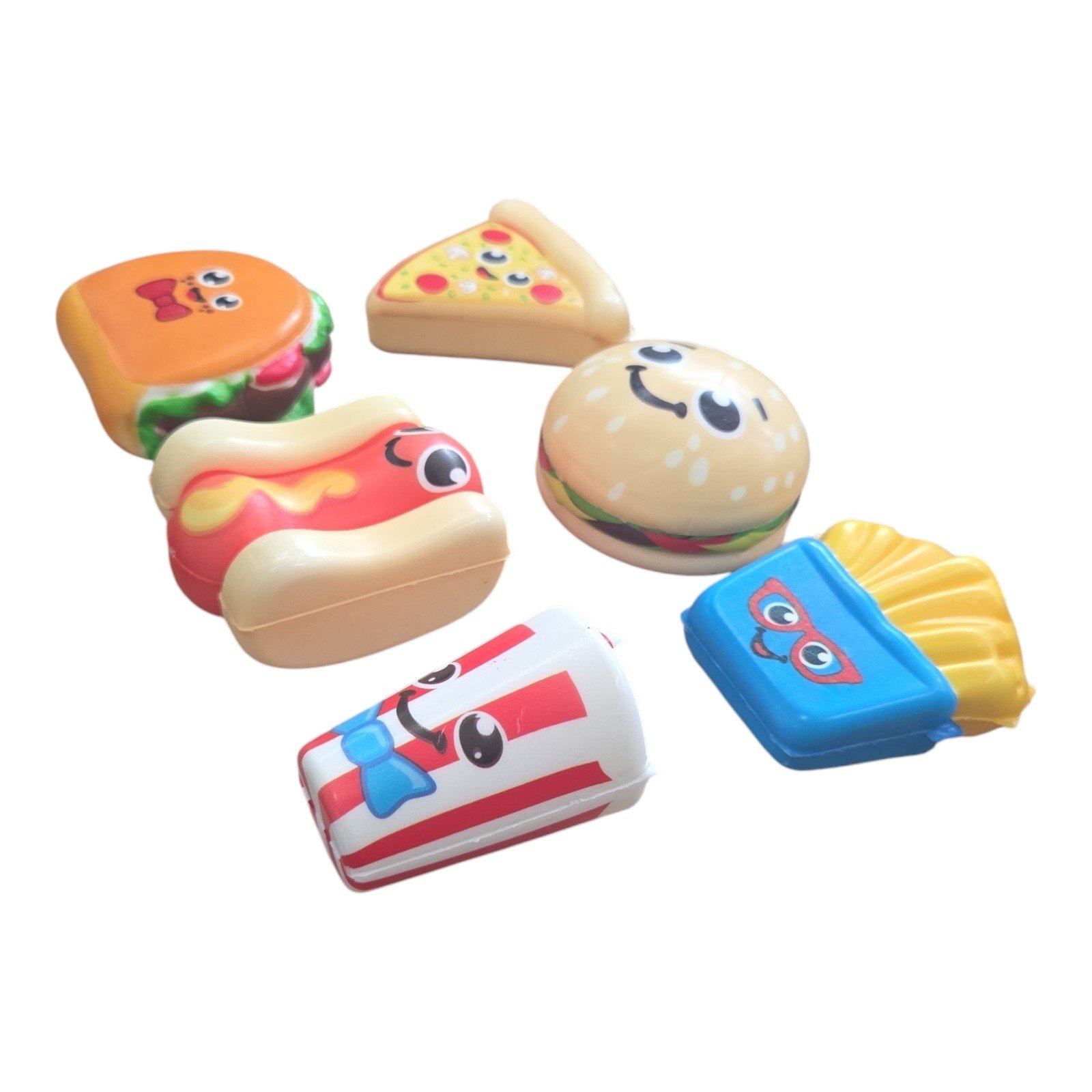 Cute Fast Food Slow-Rising Squishy Toy Set (6-Pack) - Sensory Fidget Kit product image (3)