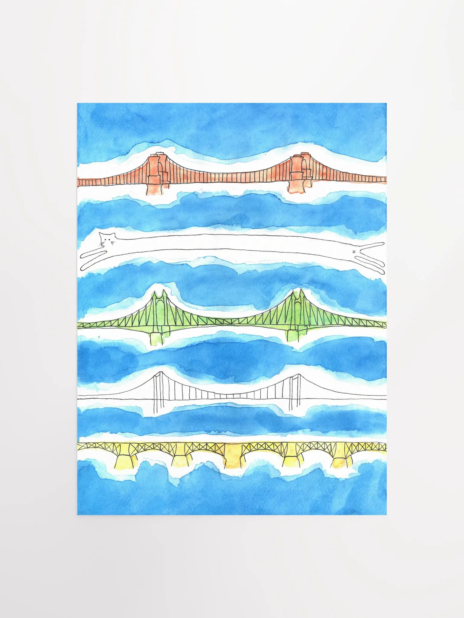 Meowgical Budapest - Art Print product image (2)