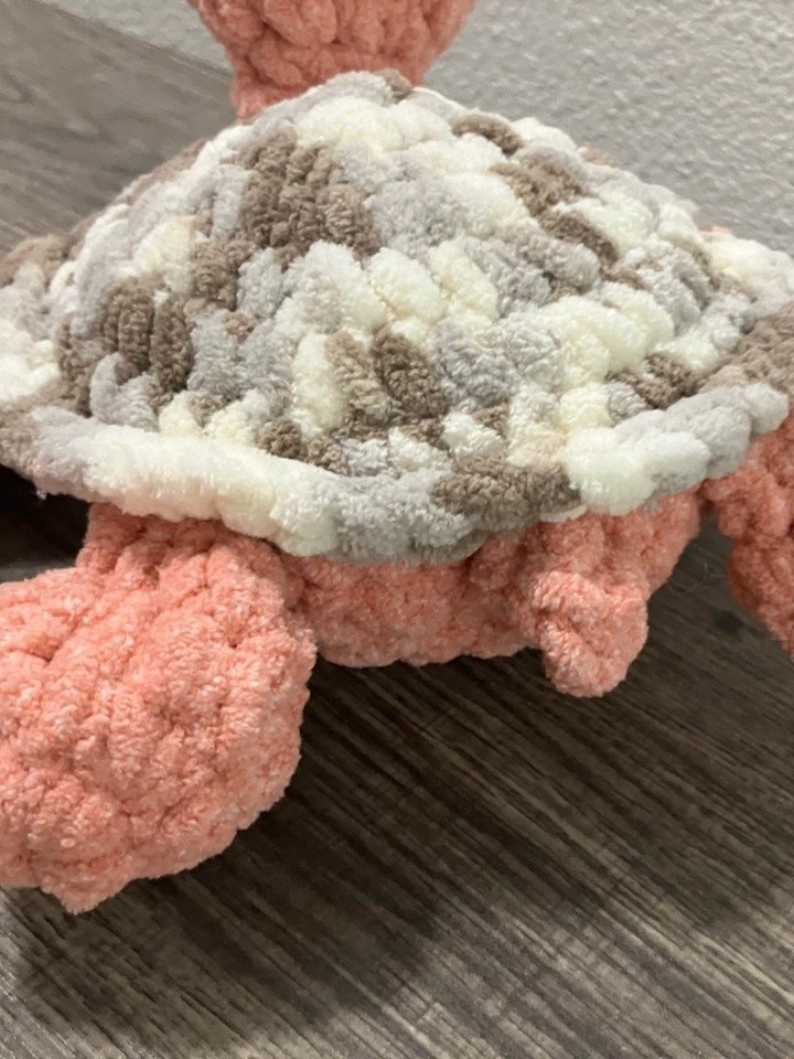 Slow & Steady- Variegated Crochet Land Turtle hand crochet product image (6)