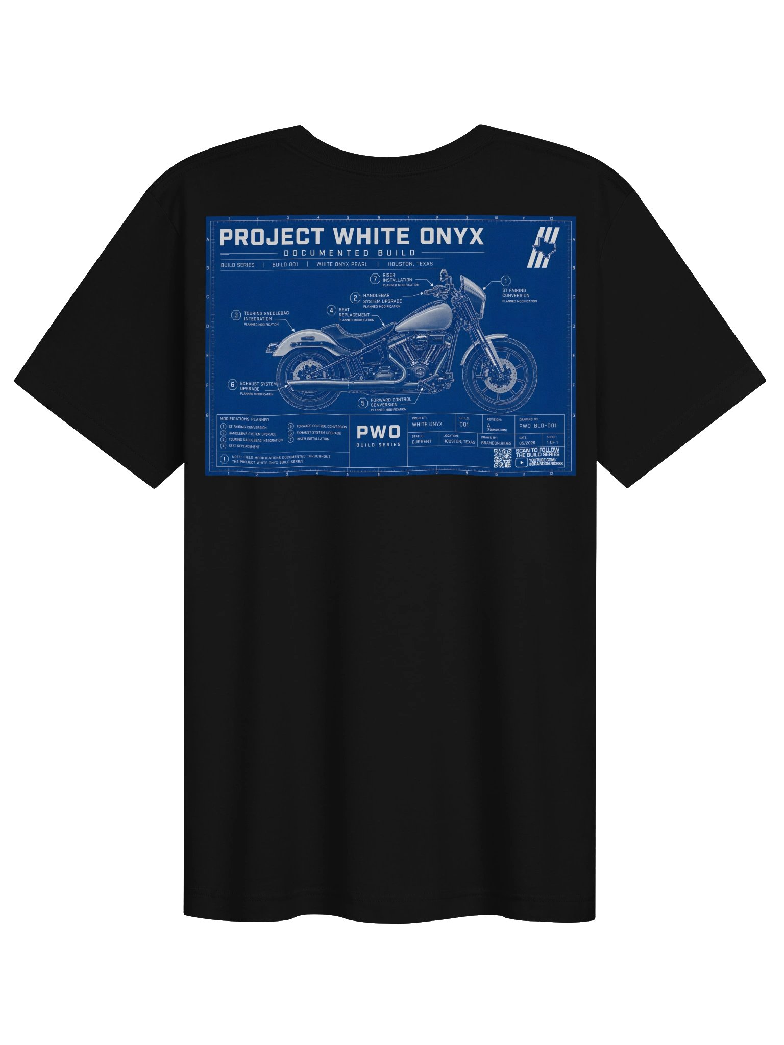 Project White Onyx Blueprint Tee product image (1)