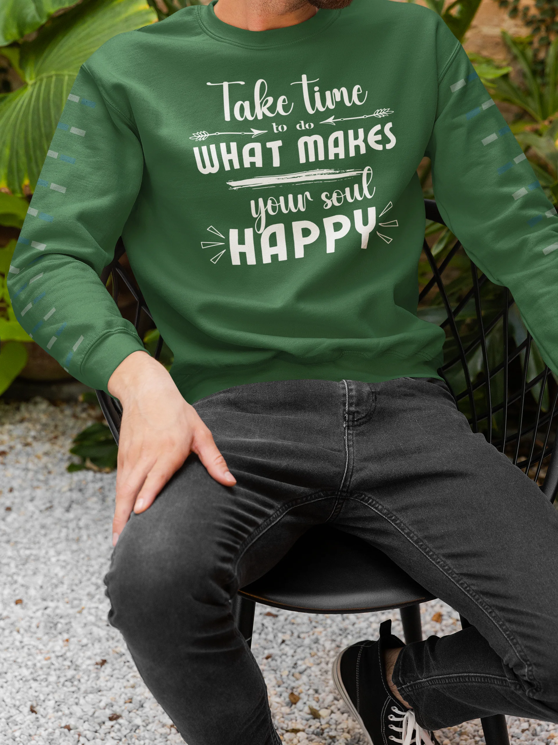 Make Your Soul Happy Heritage Premium Sweater - Dark product image (1)