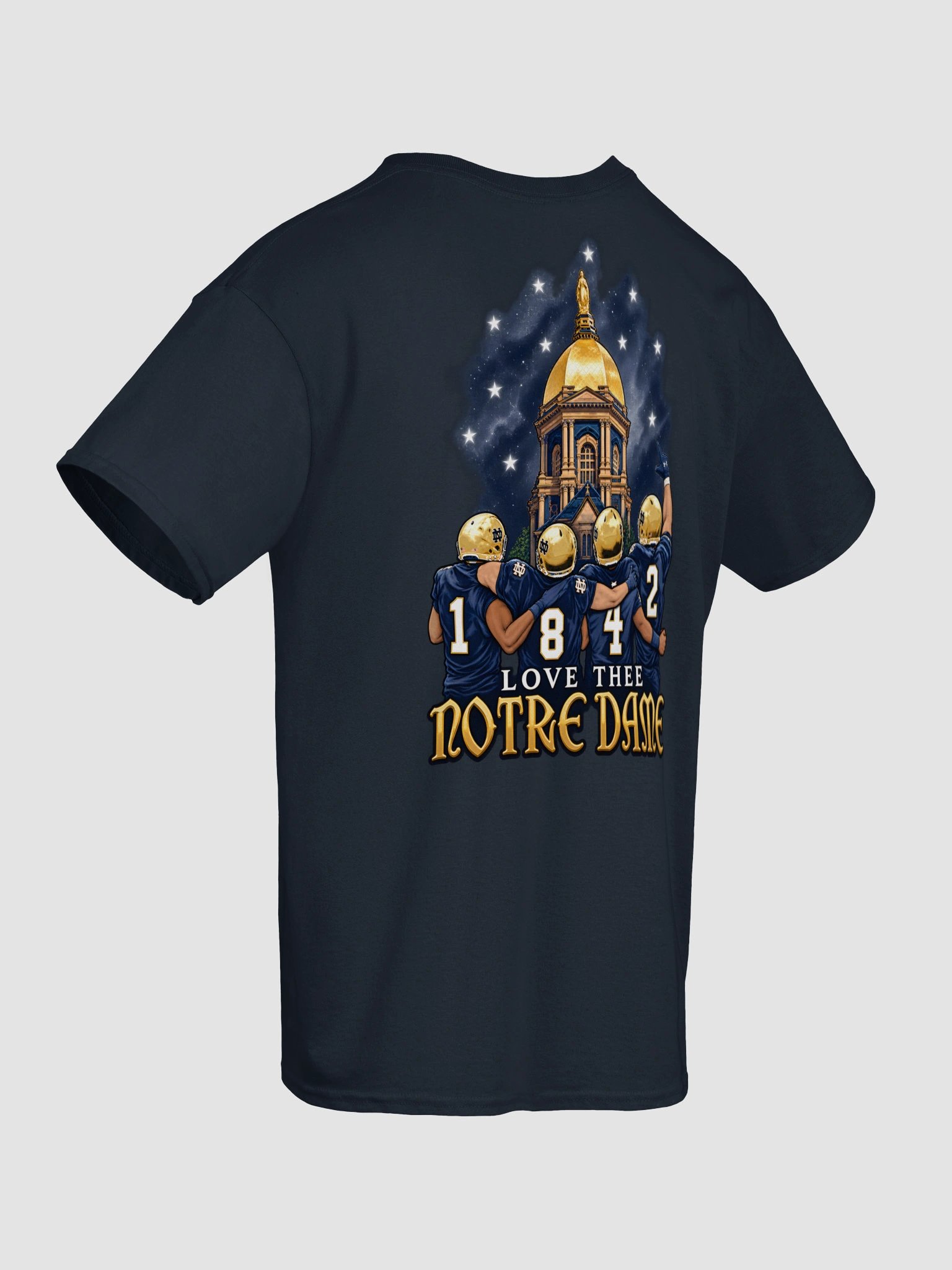 Notre Dame The Shirt 2026 Navy Blue T-Shirt - Fighting Irish Football Ring Edition product image (9)
