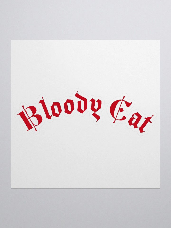 Bloody Cat Sticker product image (1)