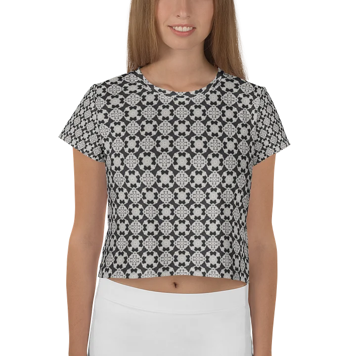Monochrome Mosaic Crop Tee product image (1)