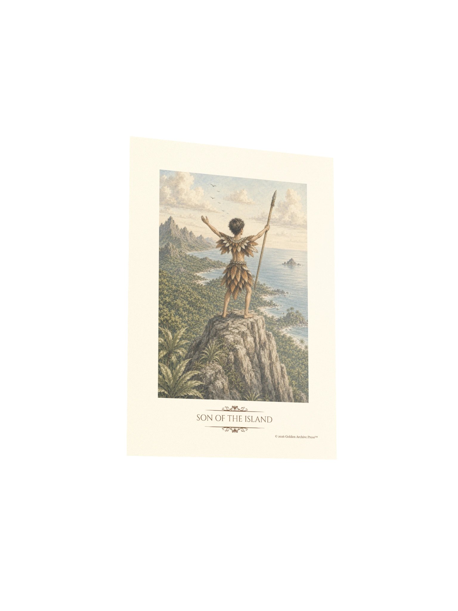 Son of the Island — Naturalist Art Print (Child and Sea) product image (21)