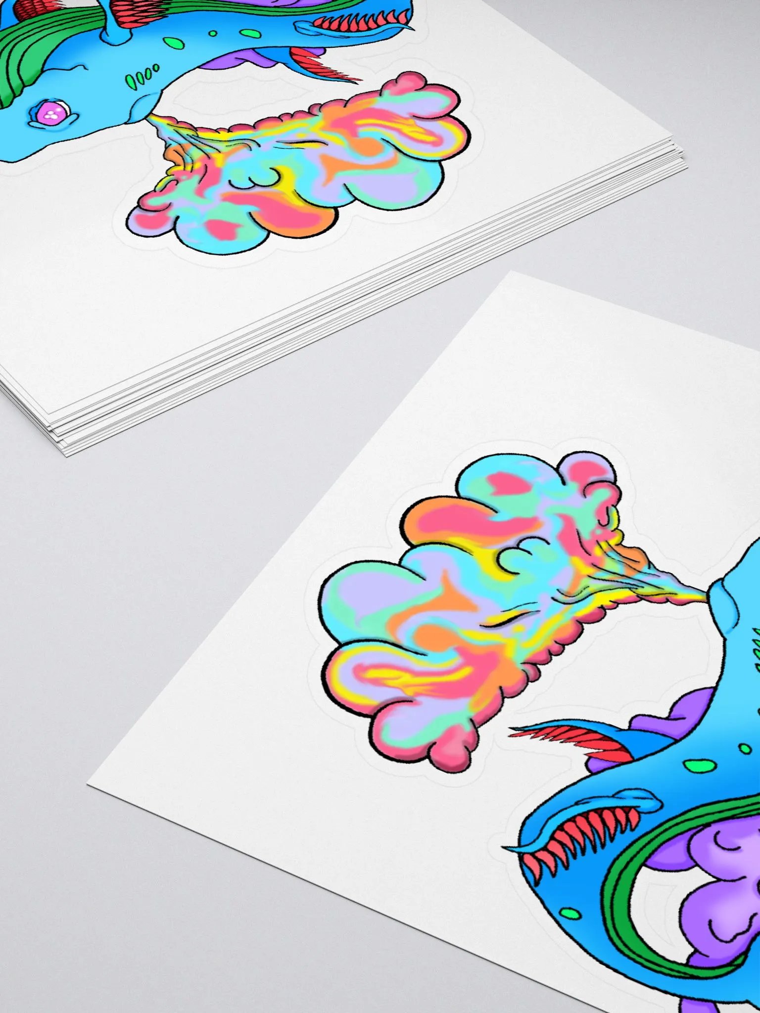 WVKush Flying Whale Sticker product image (4)