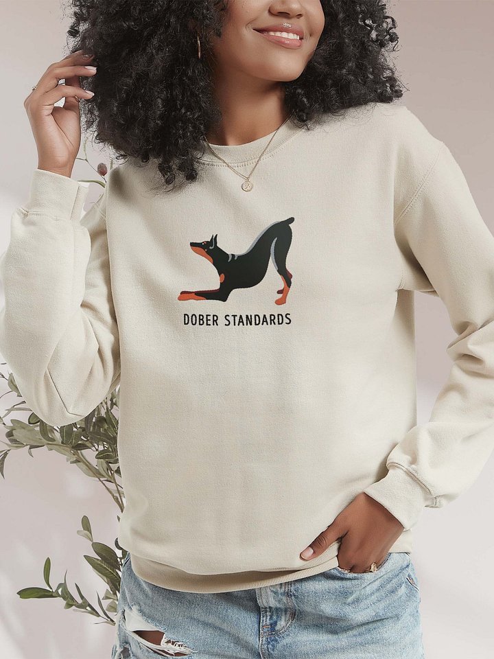 Dober Standards Sweatshirt (Embroidered) of a Doberman Pinscher product image (2)