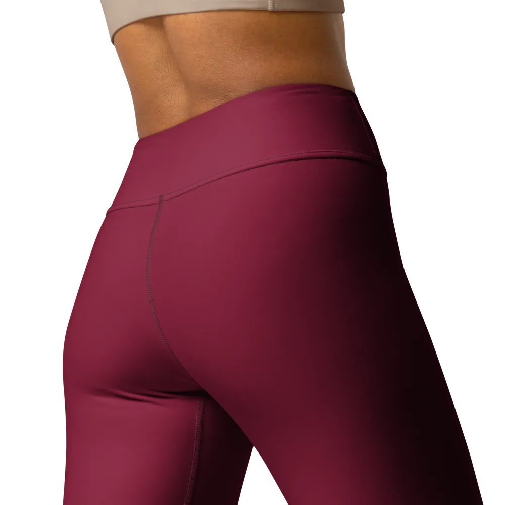 Maroon High-Waist Leggings product image (11)