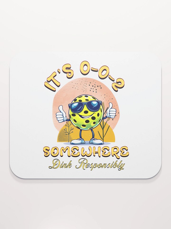 Its 002 Somewhere Pickleball Dink Responsibly Mouse Pad product image (1)