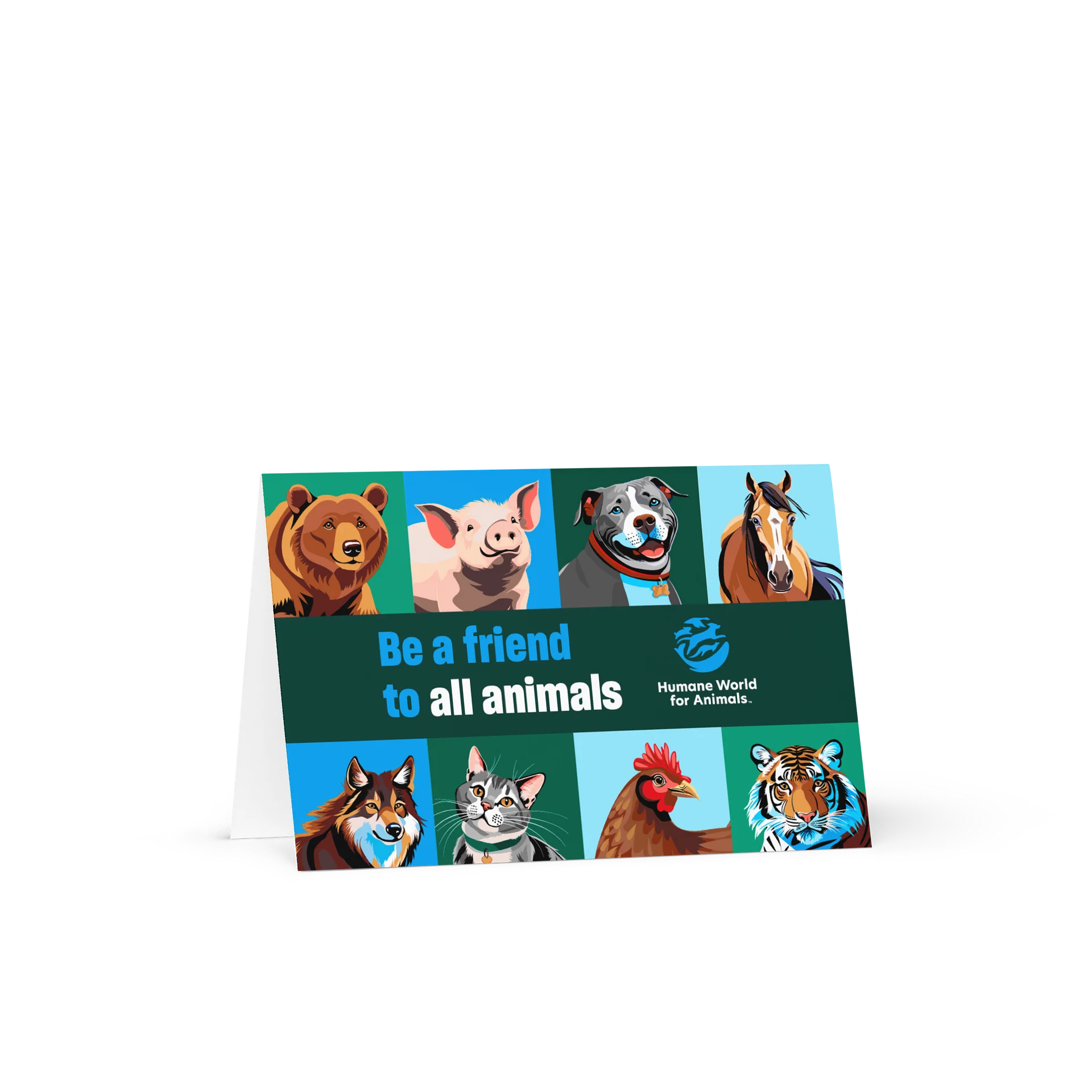 Greeting card - Be a friend to all animals product image (1)