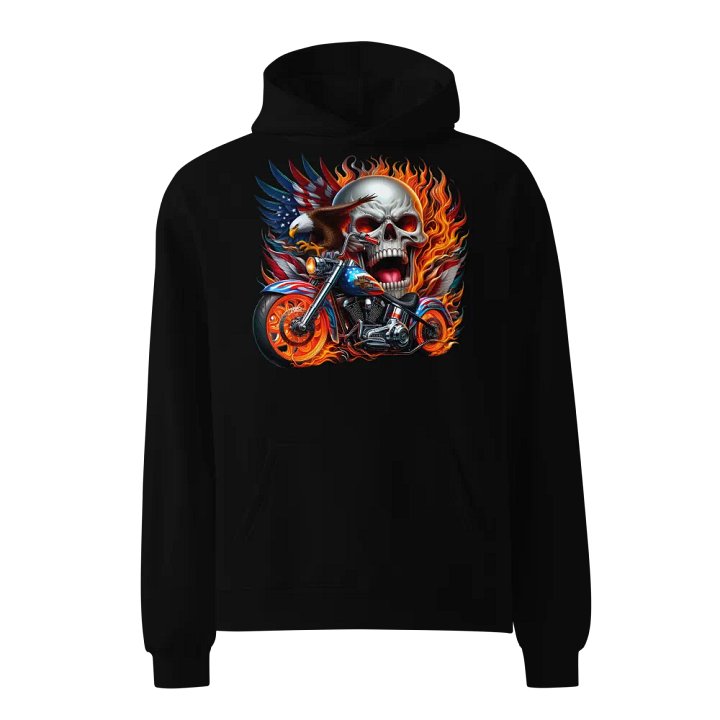 Raging Patriot Skull Oversized Hoodie #9 product image (1)