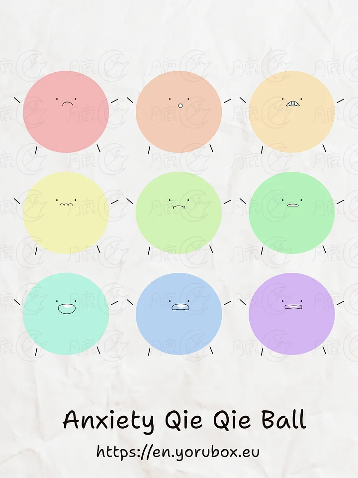 Stickers | Anxiety Qie Qie Ball | 001 product image (2)