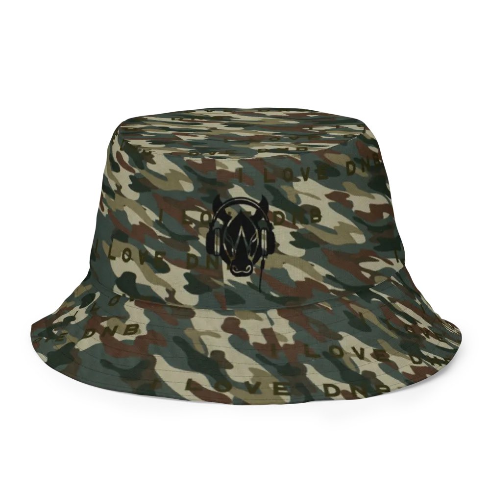 I LOVE DNB Camo Reversible Bucket Hat product image (2)