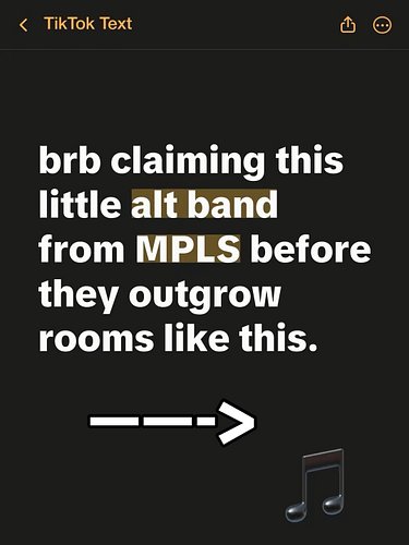 You could have just found your new favorite band...

You found a band small enough to meet every single person who comes to a...