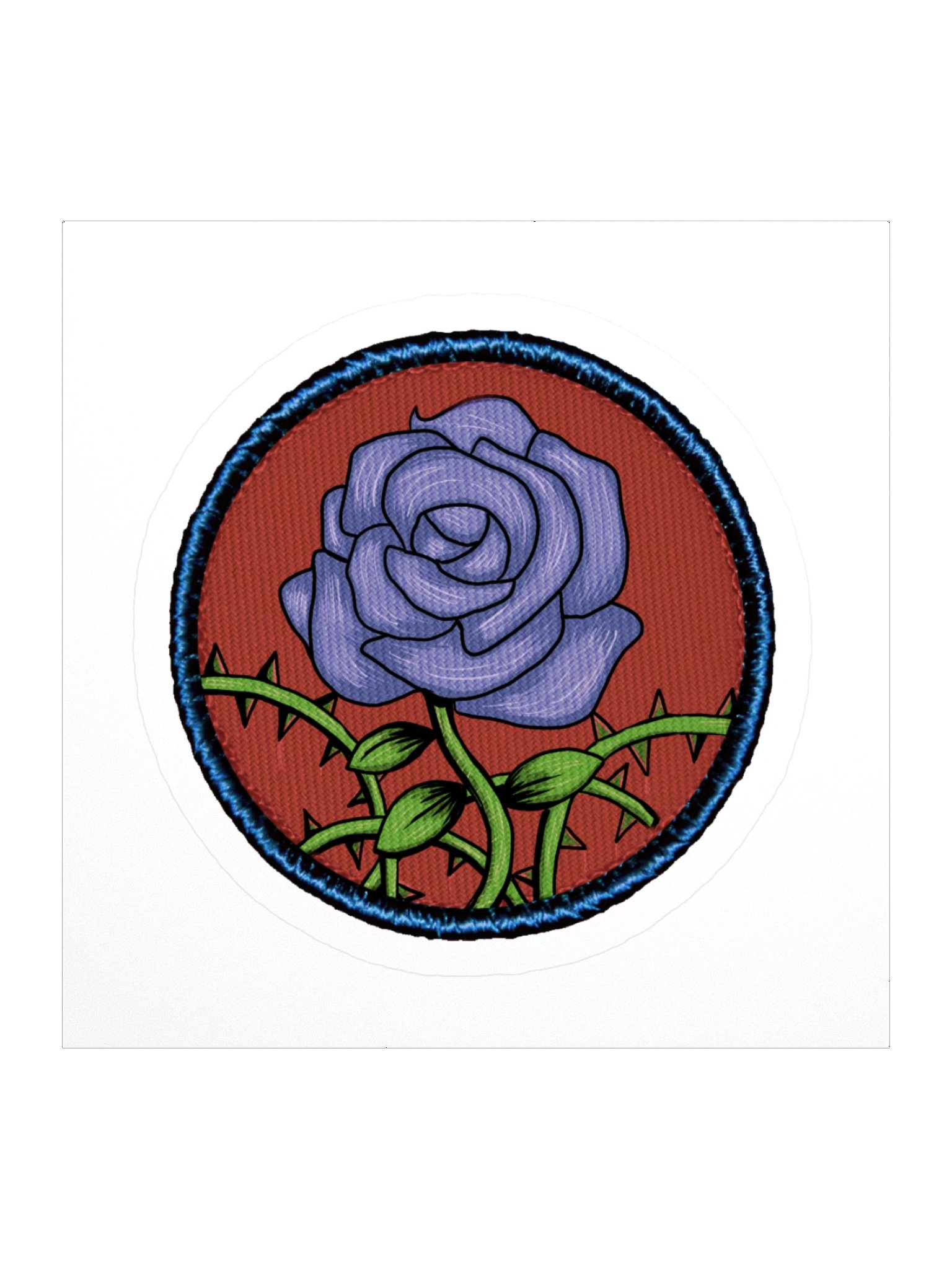 "Blue Rose" patch sticker product image (1)