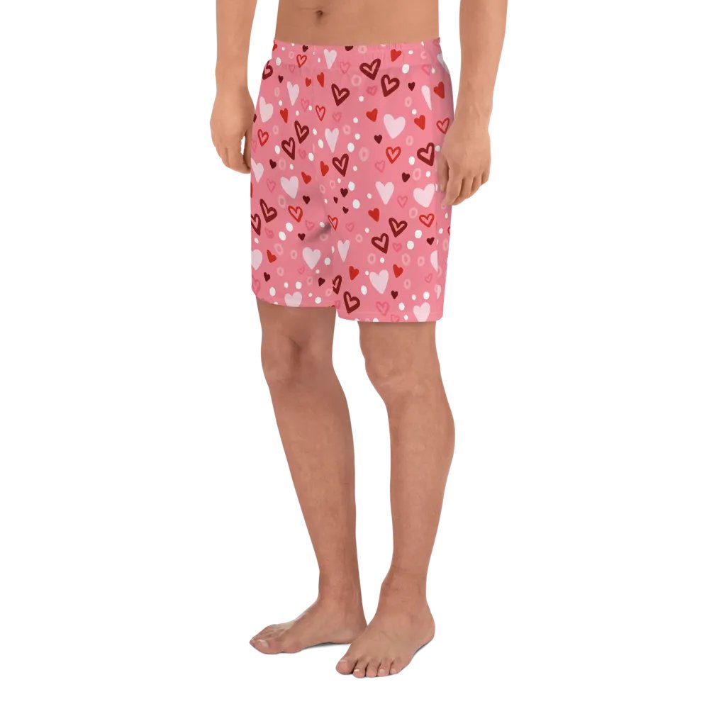 Heart Print Men's Shorts product image (4)