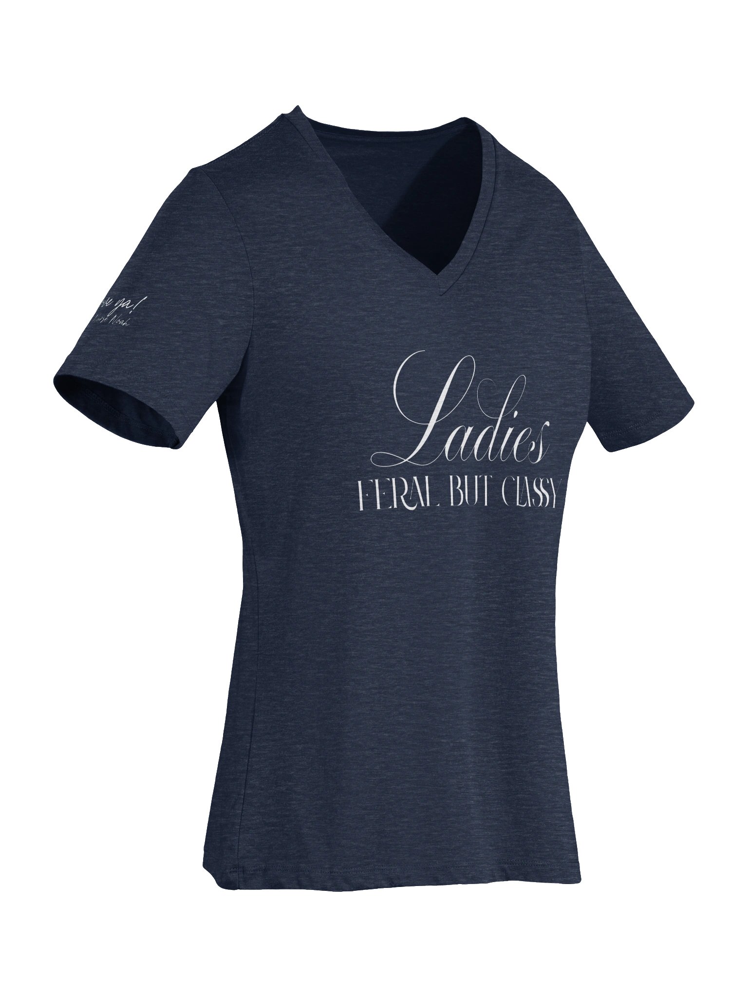 Ladies - Feral But Classy (v-neck) product image (30)