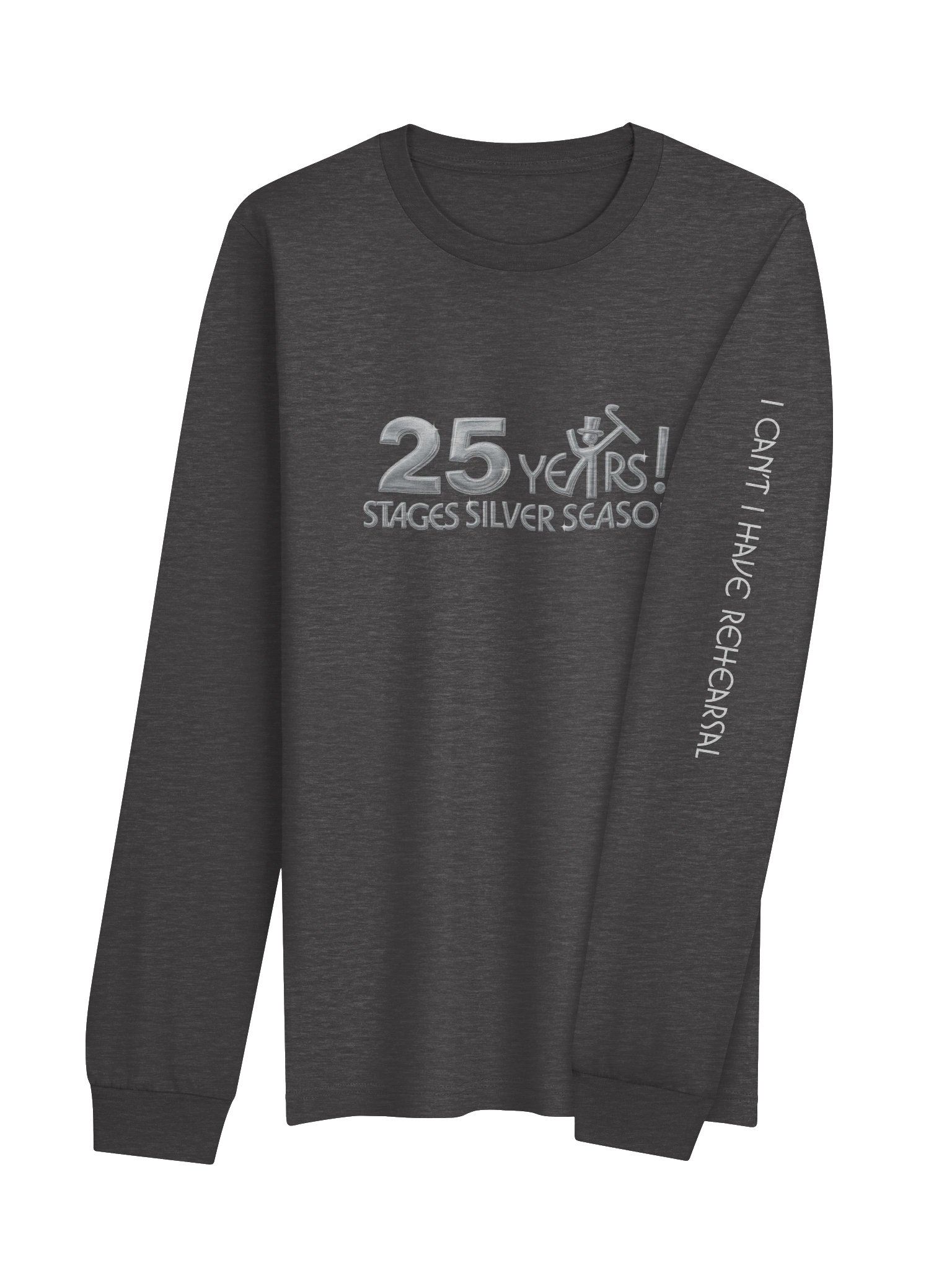 Dark Super Soft Long Sleeve T Shirt - 25th Anniversary Logo on Front product image (20)