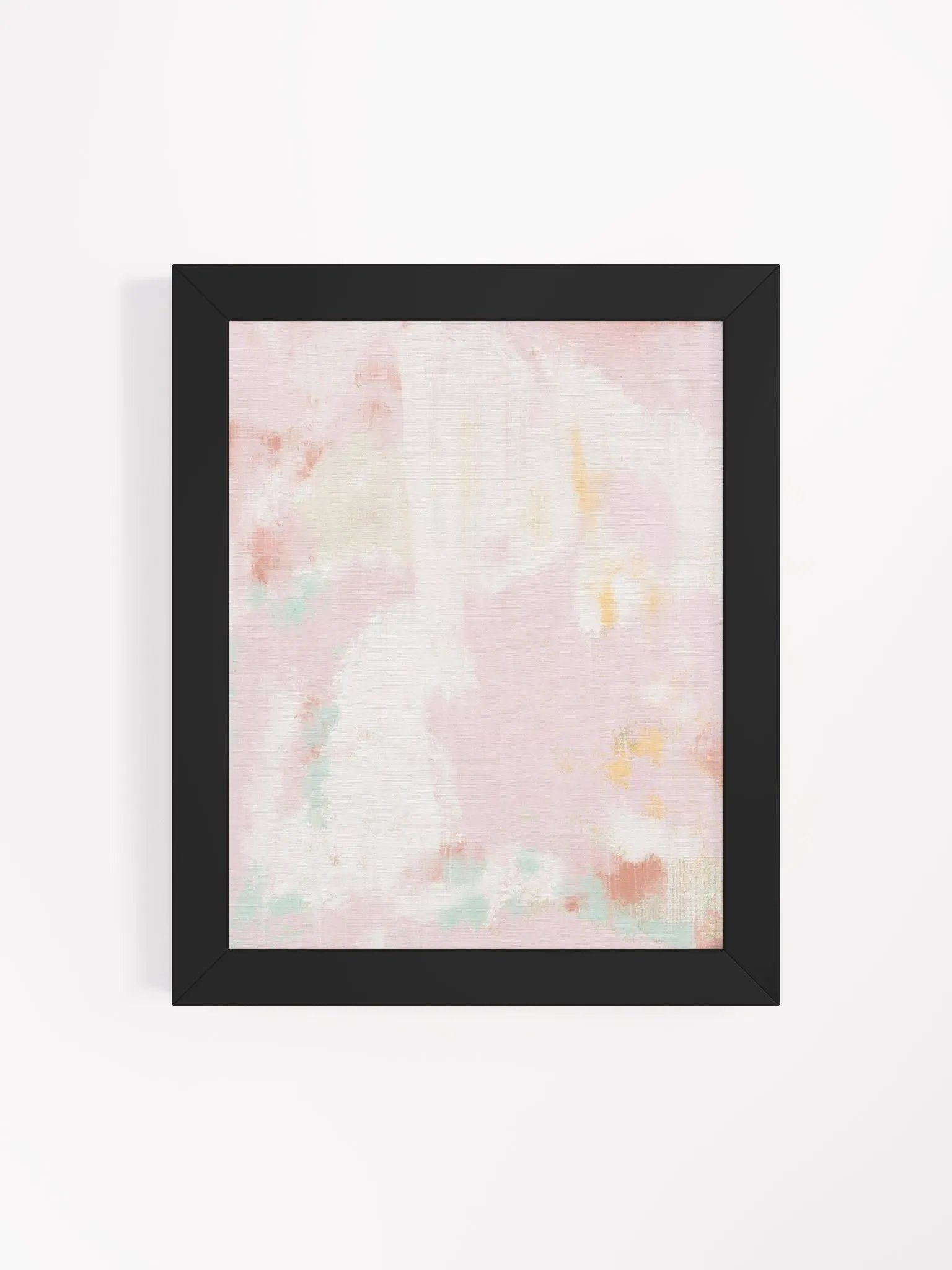 Abstract Print Pink and White Painting Blush Pink Wall Art Print product image (5)