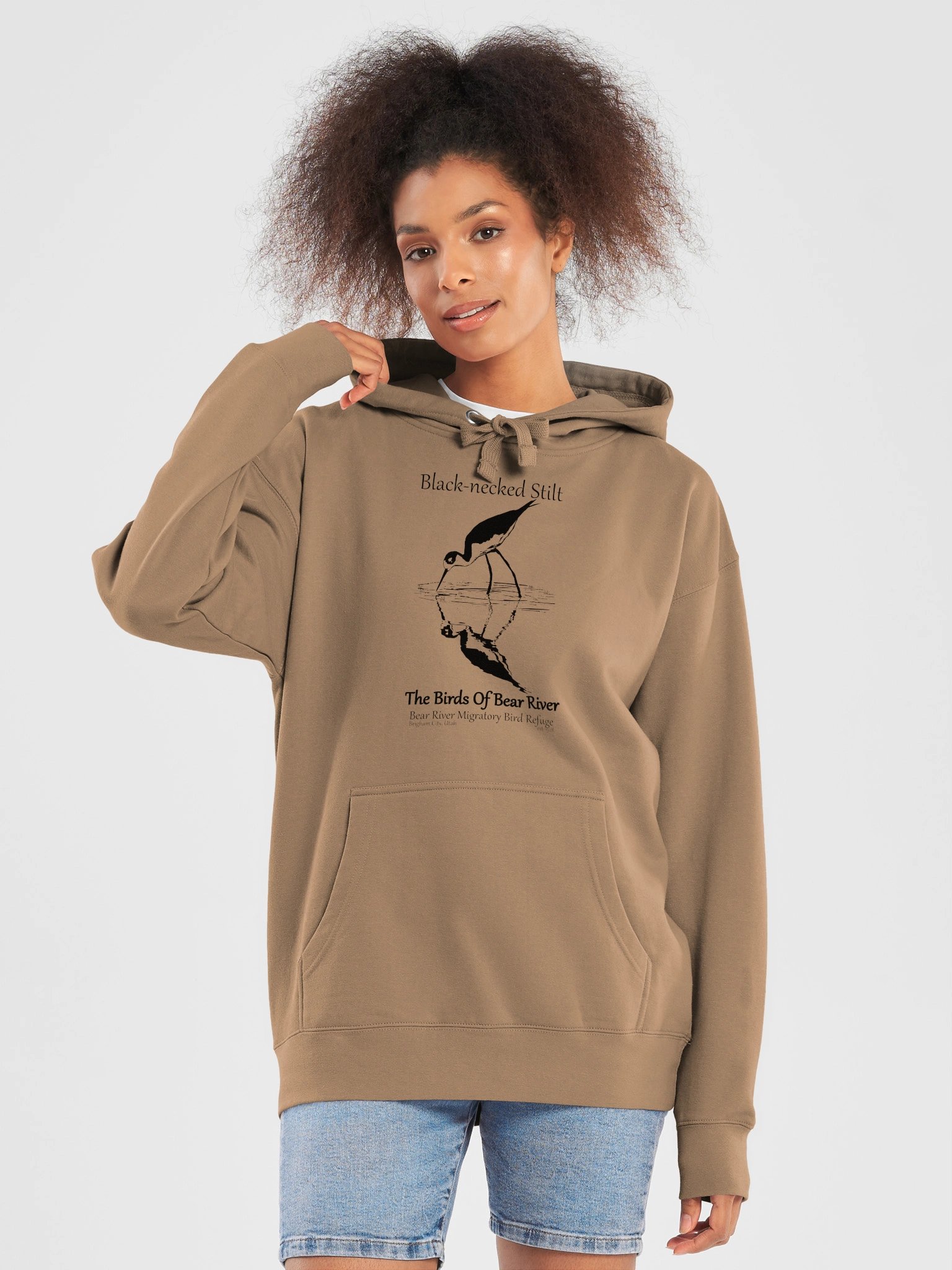 Birds of Bear River Black-necked Stilt Premium Unisex Hoodie product image (50)