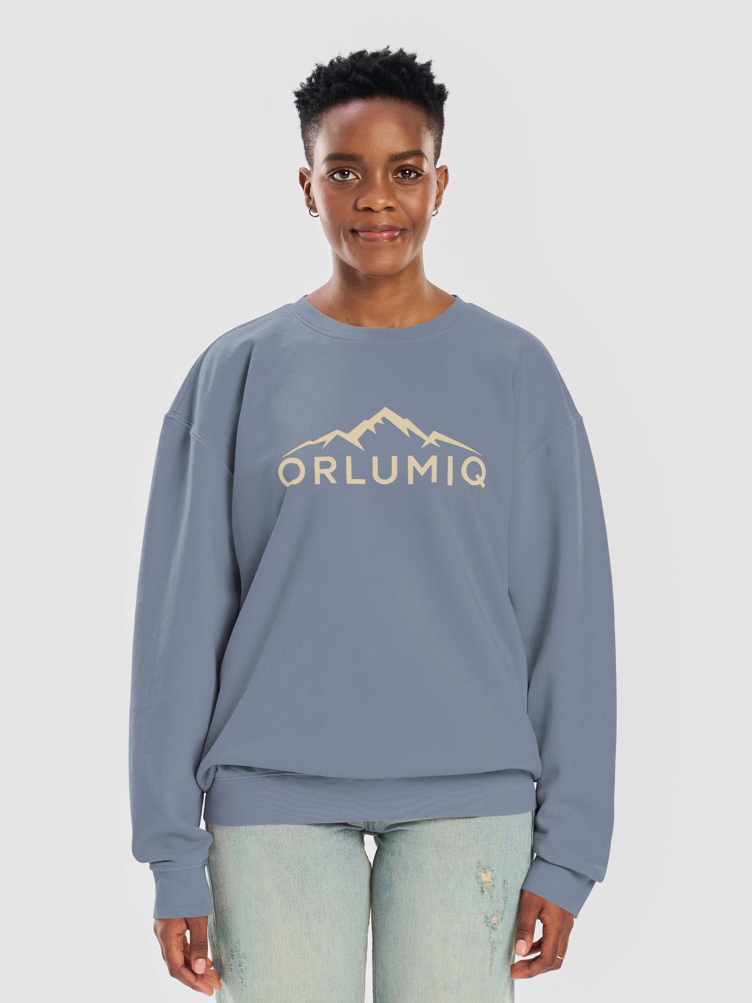 ORLUMIQ Signature Mountain Crewneck Sweatshirt | Comfort Colors 1466 product image (9)