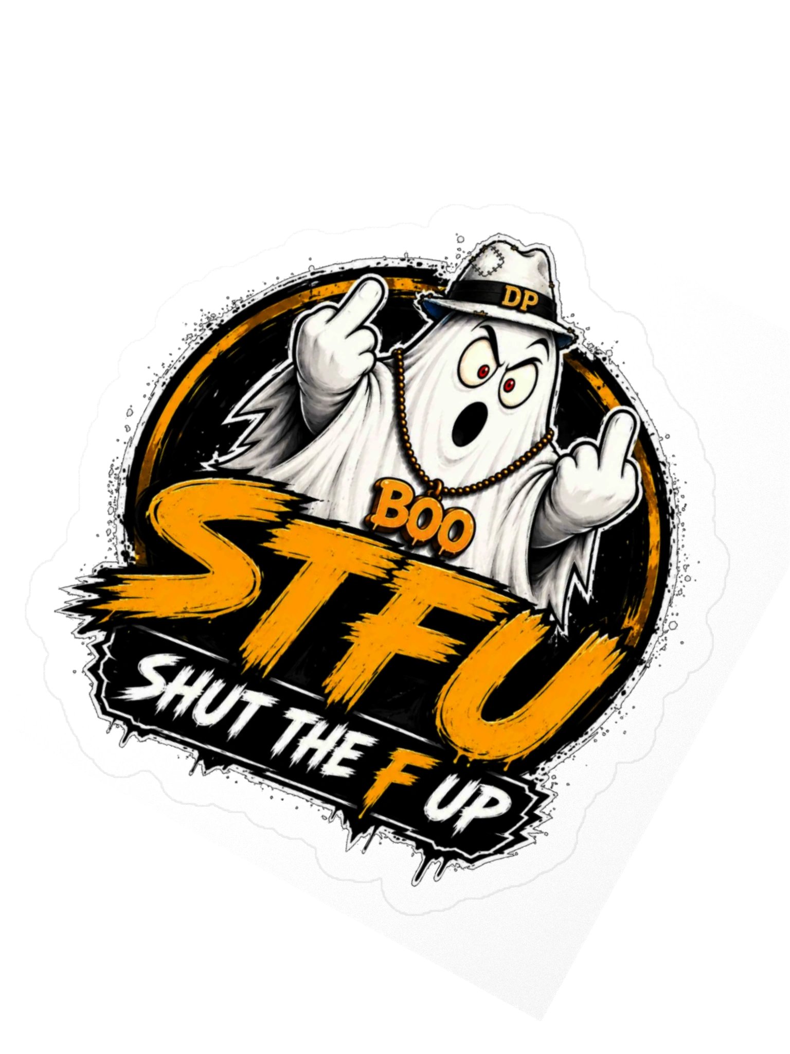 Boo STFU 3" x 3" sticker product image (2)