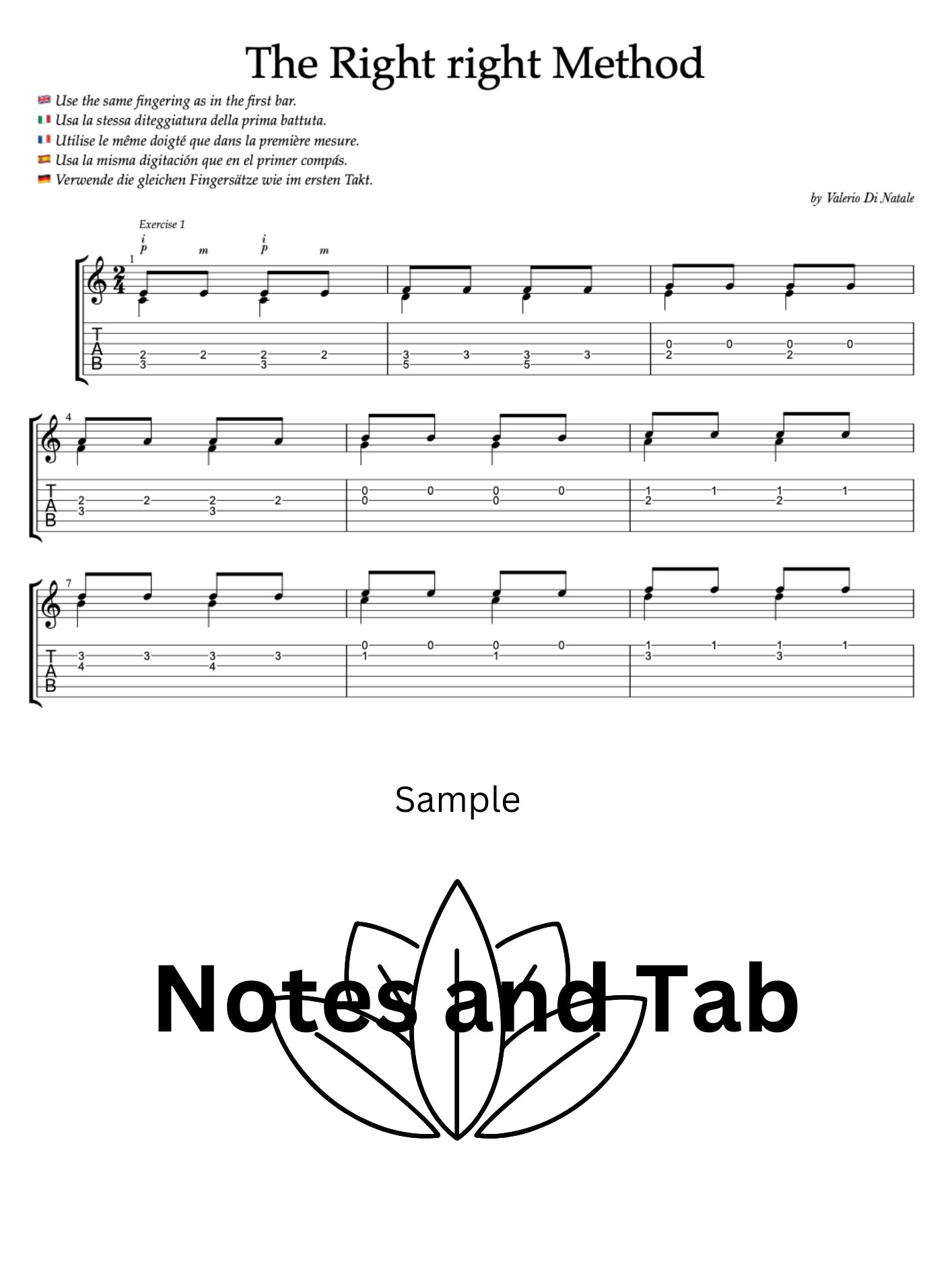 🎸The Right right Method by Valerio Di Natale product image (2)