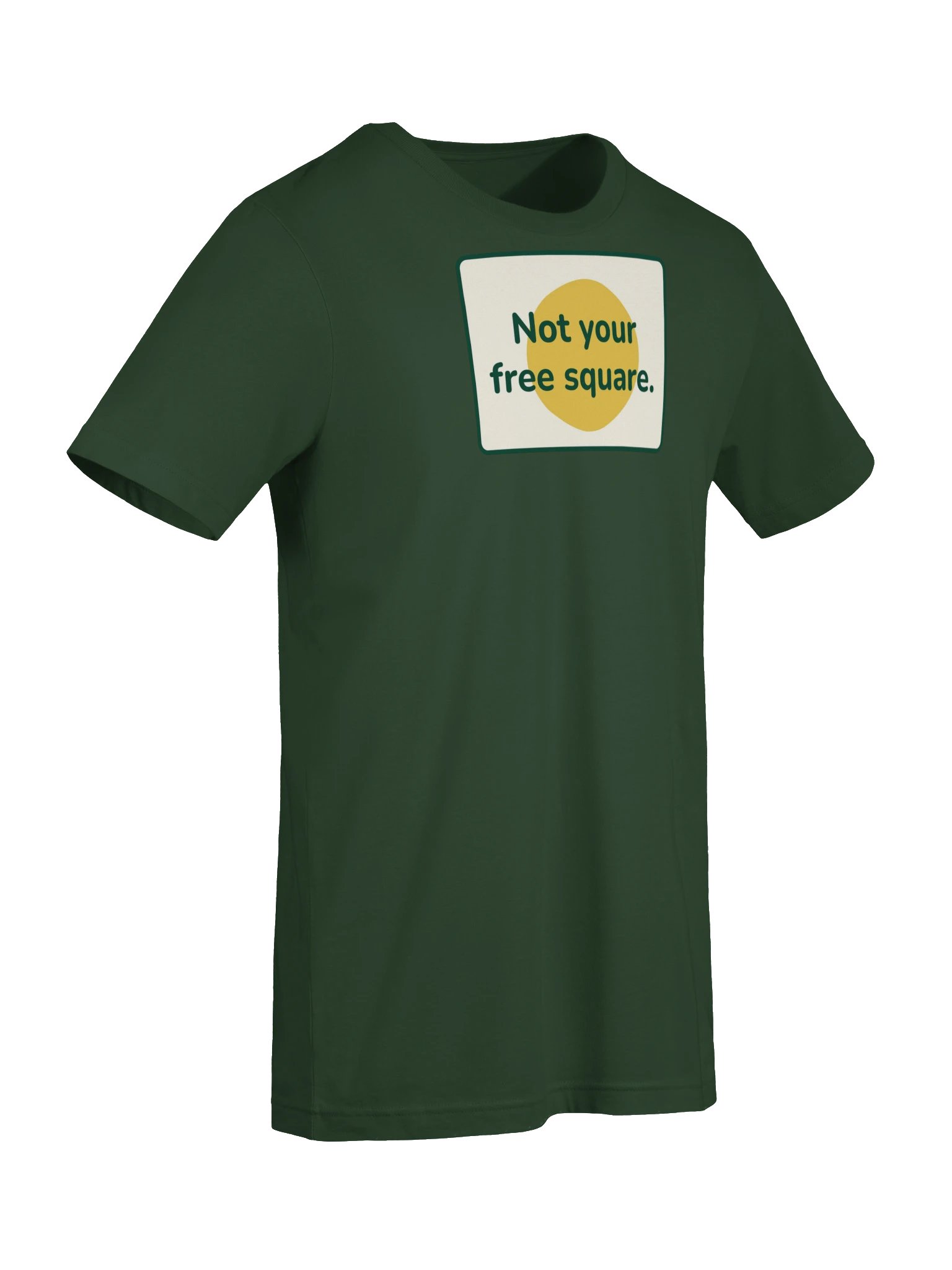 Not your free square T-shirt (green) product image (7)