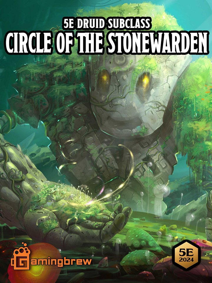 Circle of the Stonewarden | 5.5E Druid Subclass product image (1)