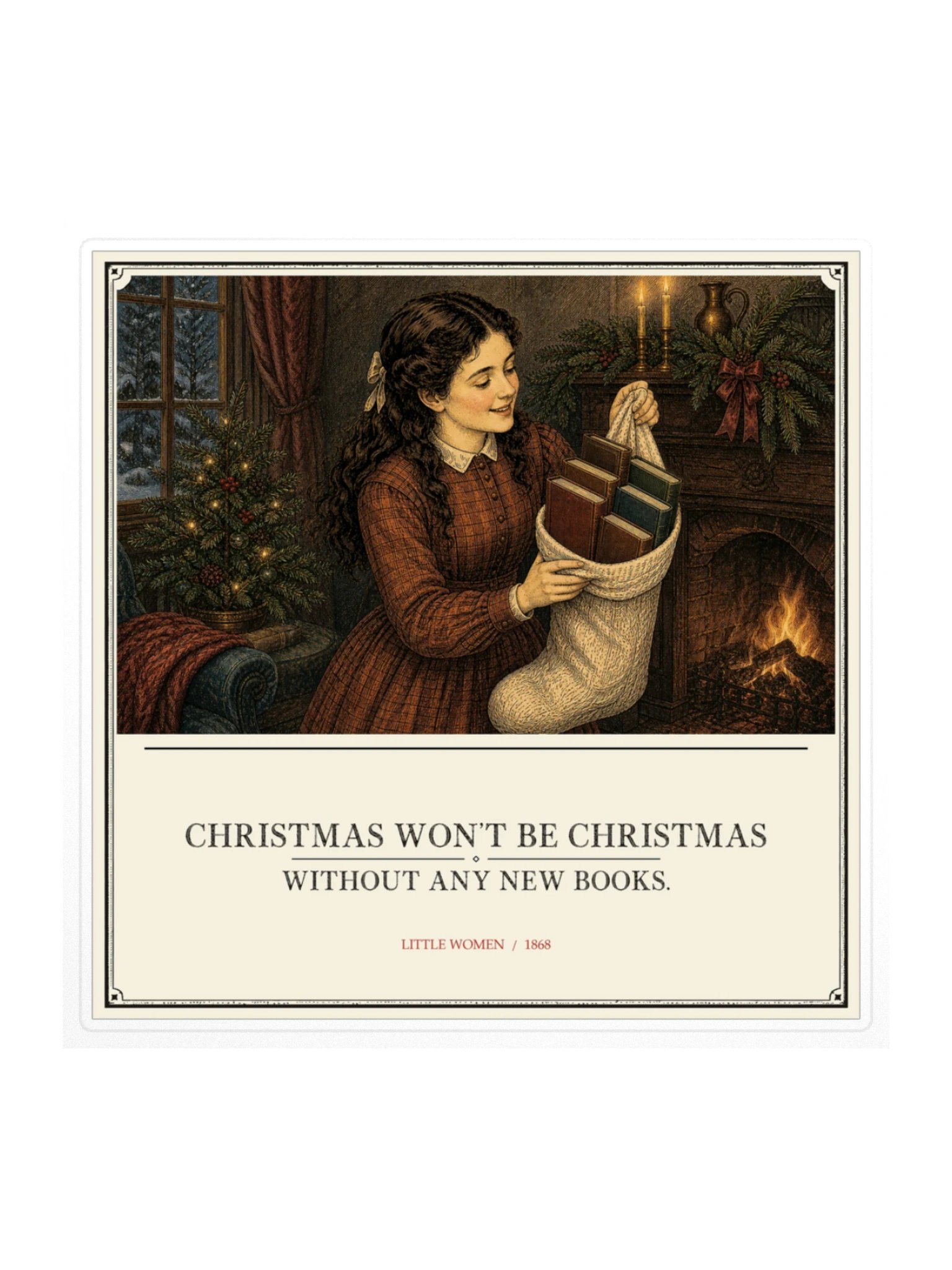 Christmas New Books -- Little Women Sticker product image (1)